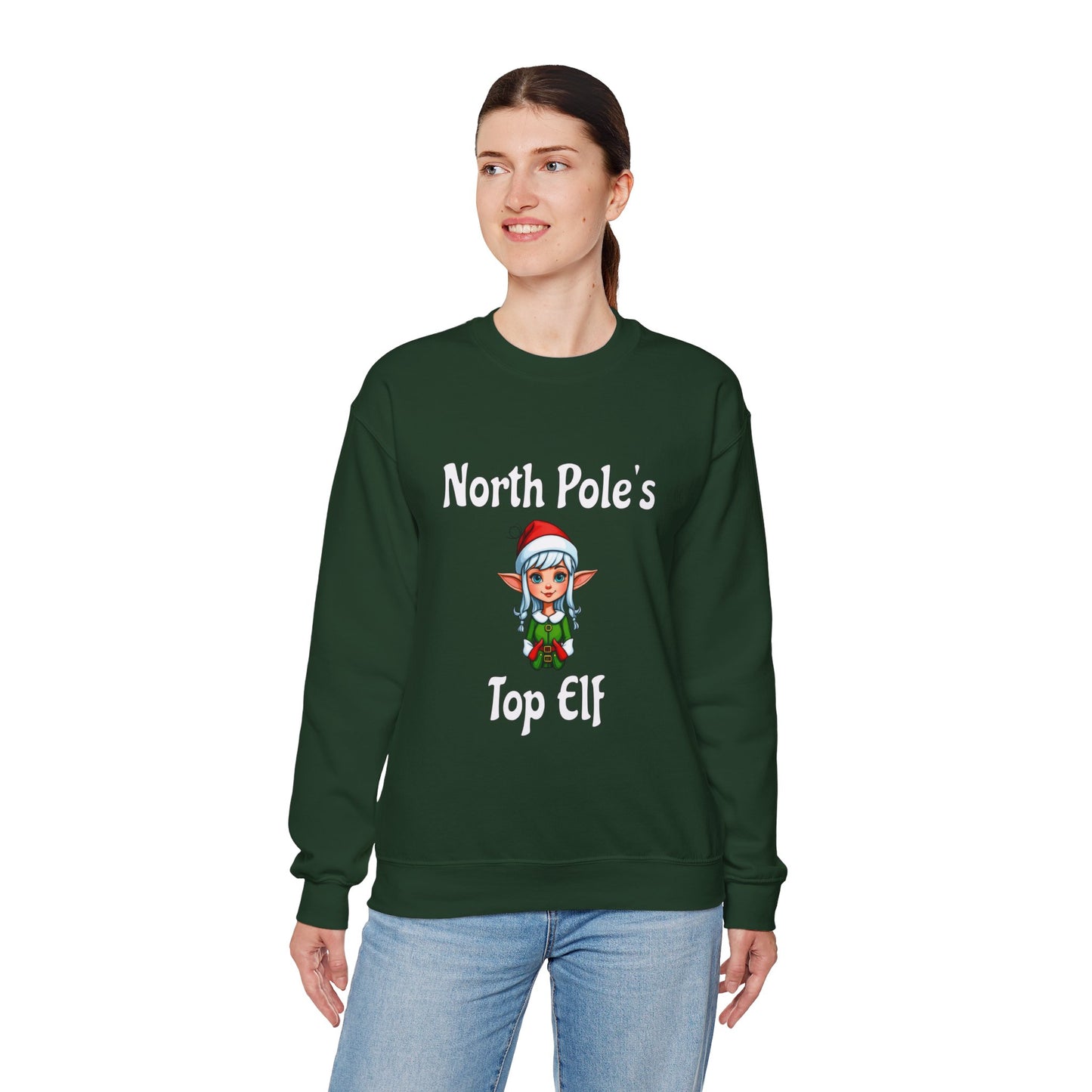 Top Elf Unisex Heavy Blend™ Crewneck Sweatshirt