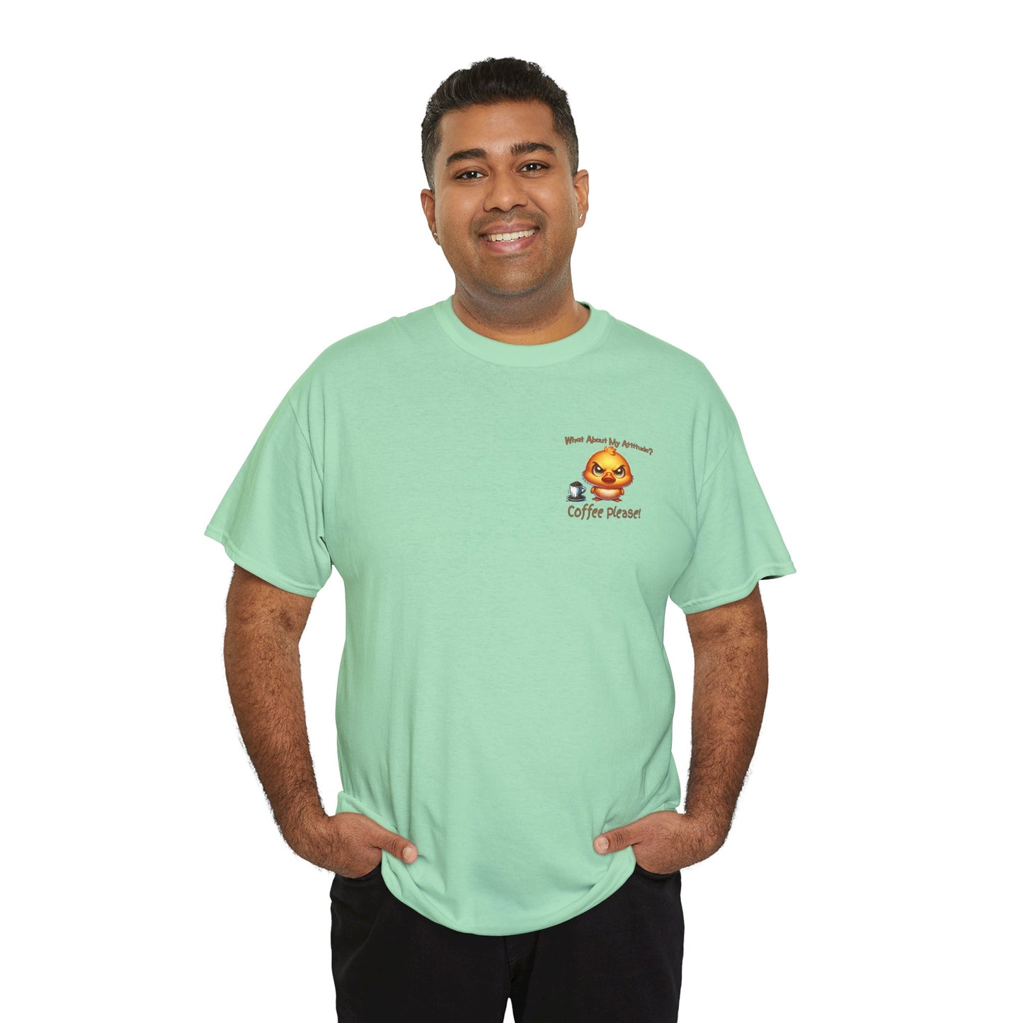 Birdie Coffee Attitude Unisex Heavy Cotton Tee