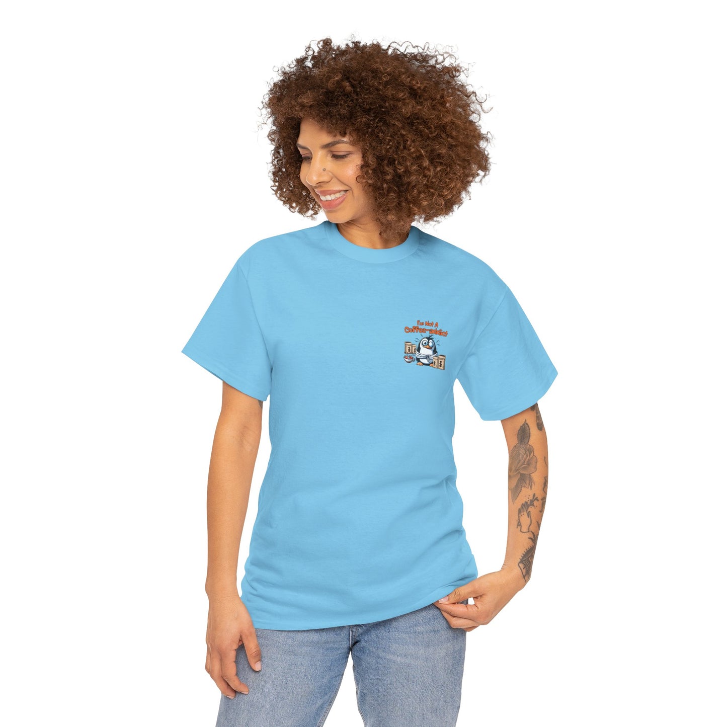 Coffee Addict Unisex Heavy Cotton Tee