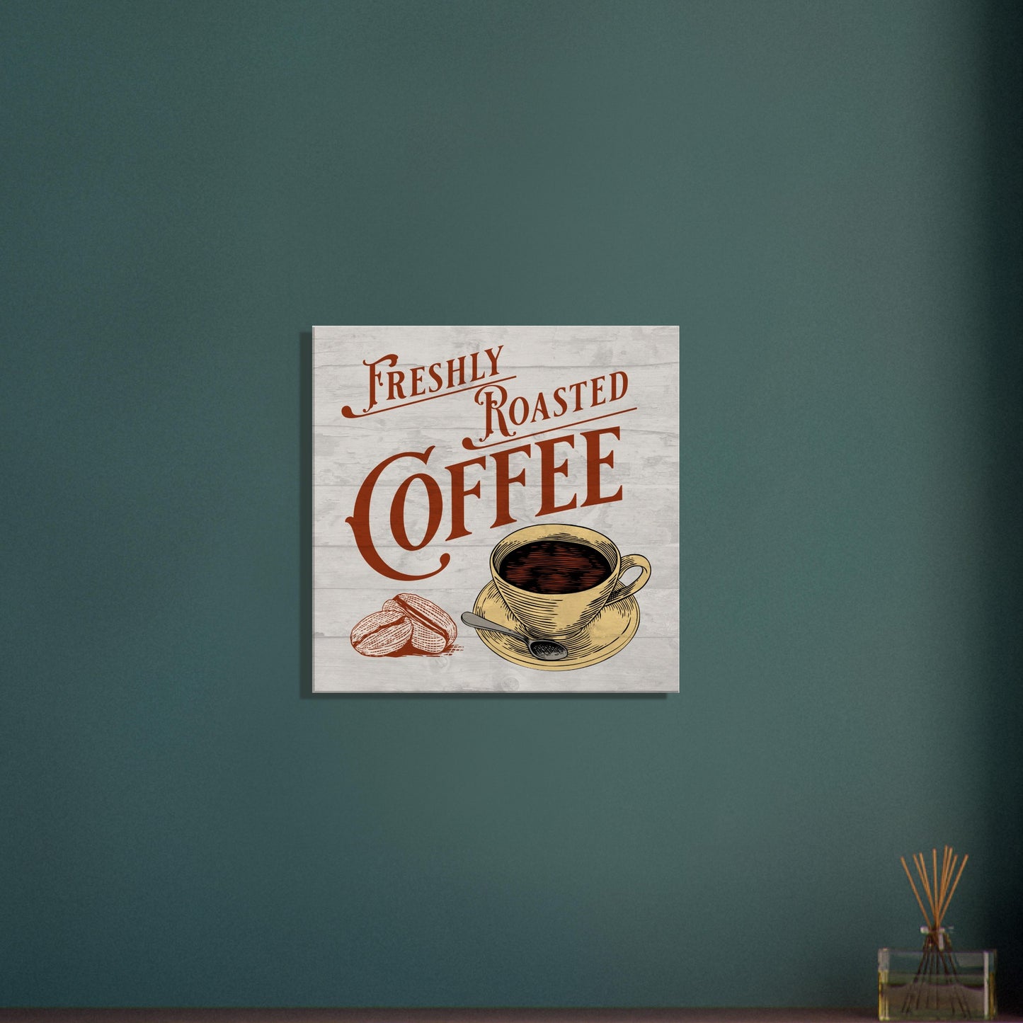 Freshly Roasted Coffee Canvas Wall Print on Java Good Coffee