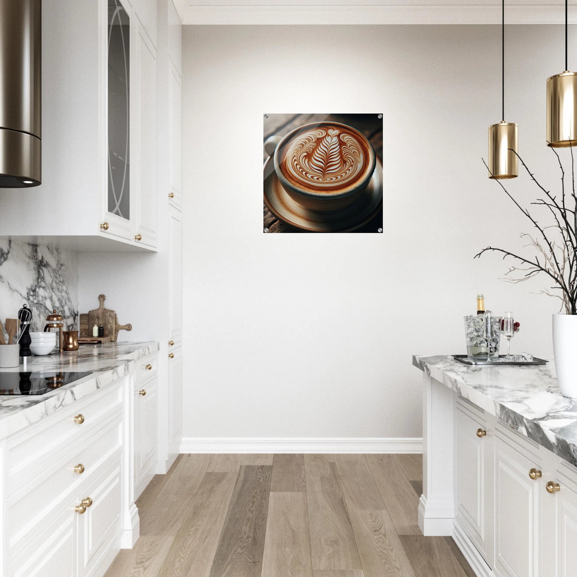Coffee Artistic Acrylic Wall Print on Java Good Coffee