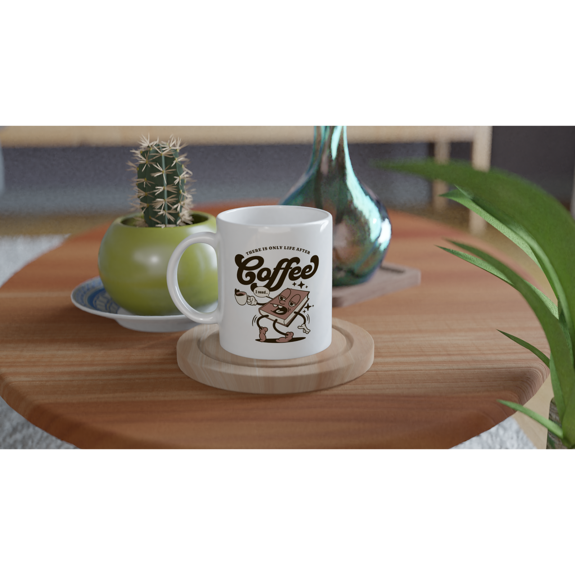 Life After Coffee White 11oz Ceramic Mug on Java Good Coffee