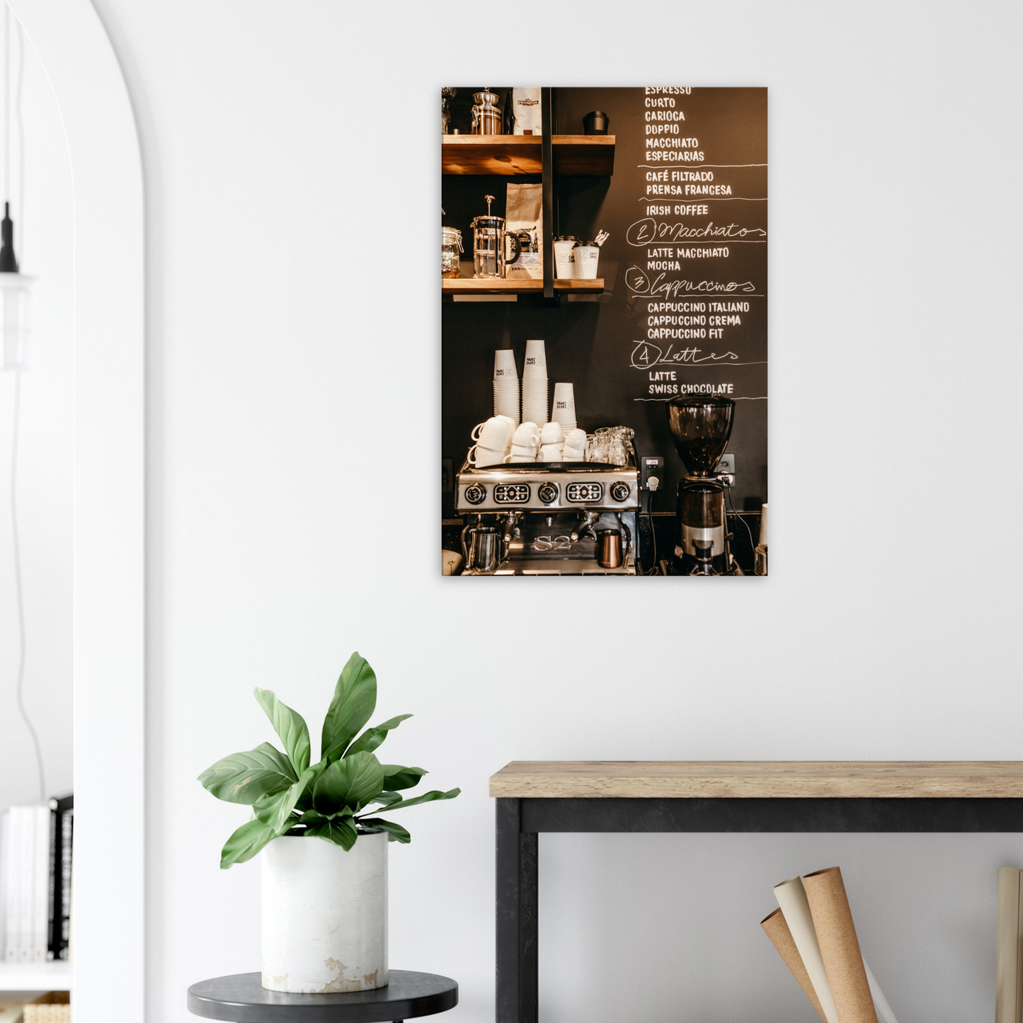 Coffee Shop Barista Canvas Wall Print Java Good Coffee