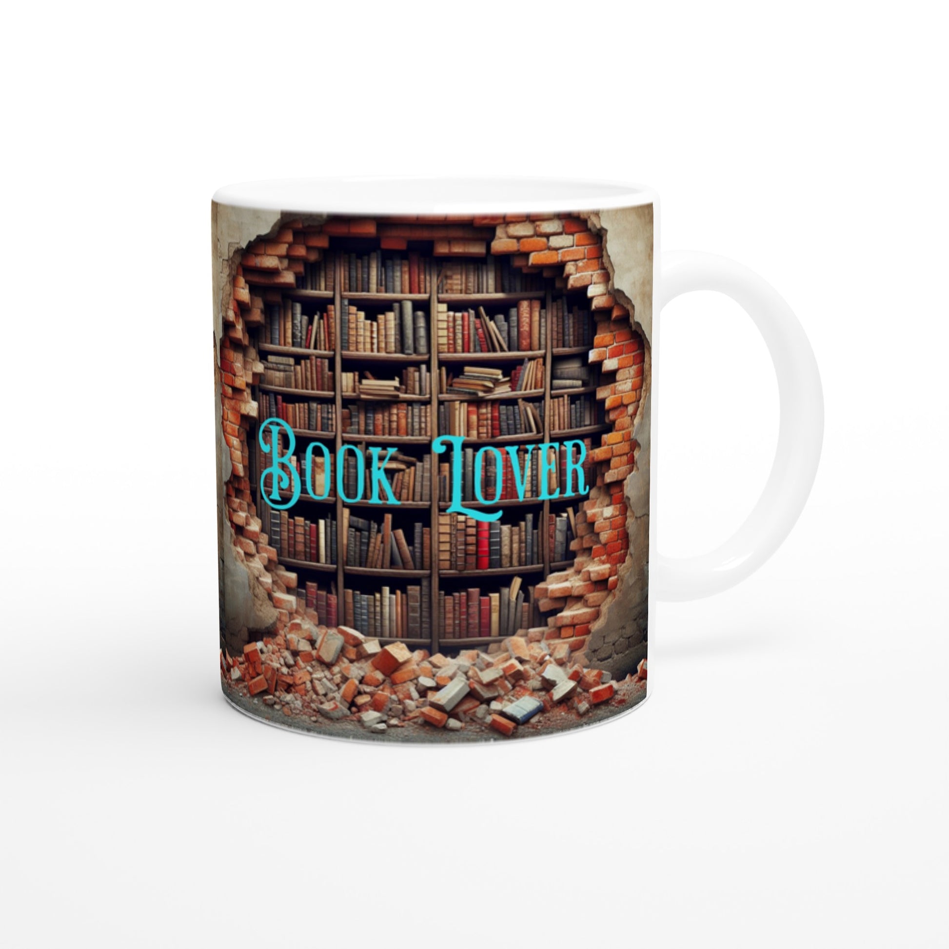 Hidden Book Lover White 11oz Ceramic Mug at Java Good Coffee