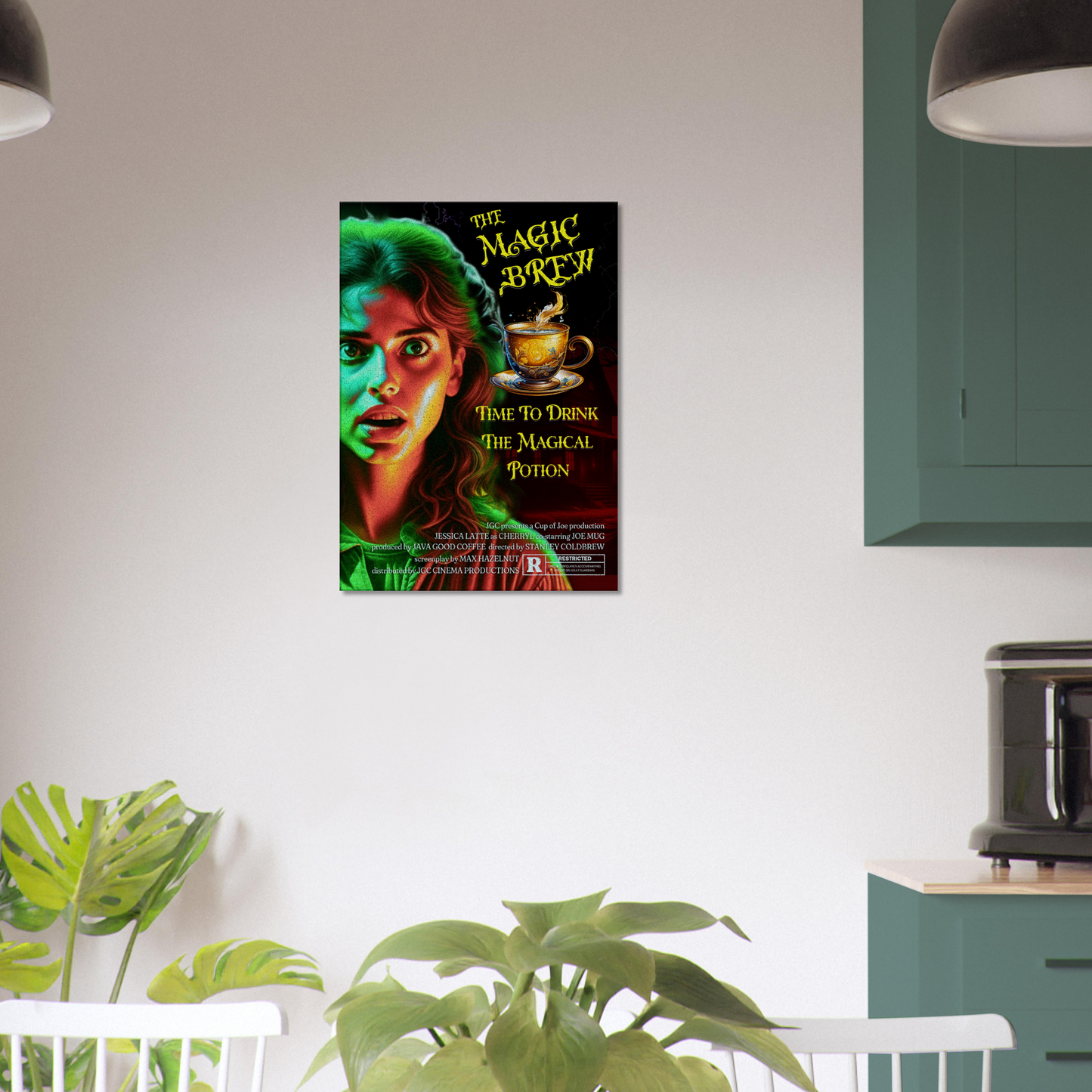Magic Brew Faux Movie Canvas Wall Print