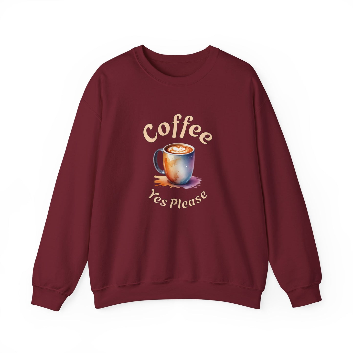 Coffee Yes Please Unisex Heavy Blend™ Crewneck Sweatshirt - Java Good Coffee