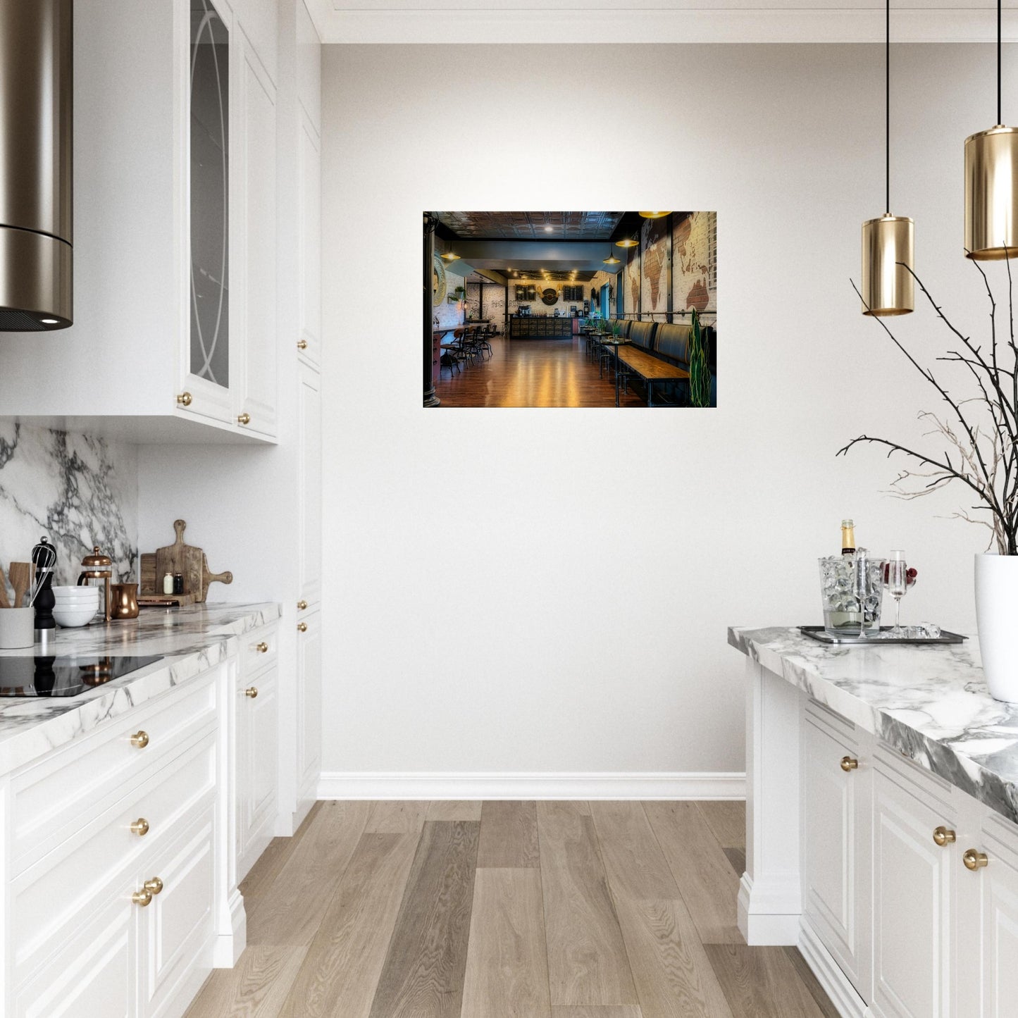 Globe Coffee Cafe Canvas Wall Printon Java Good Coffee
