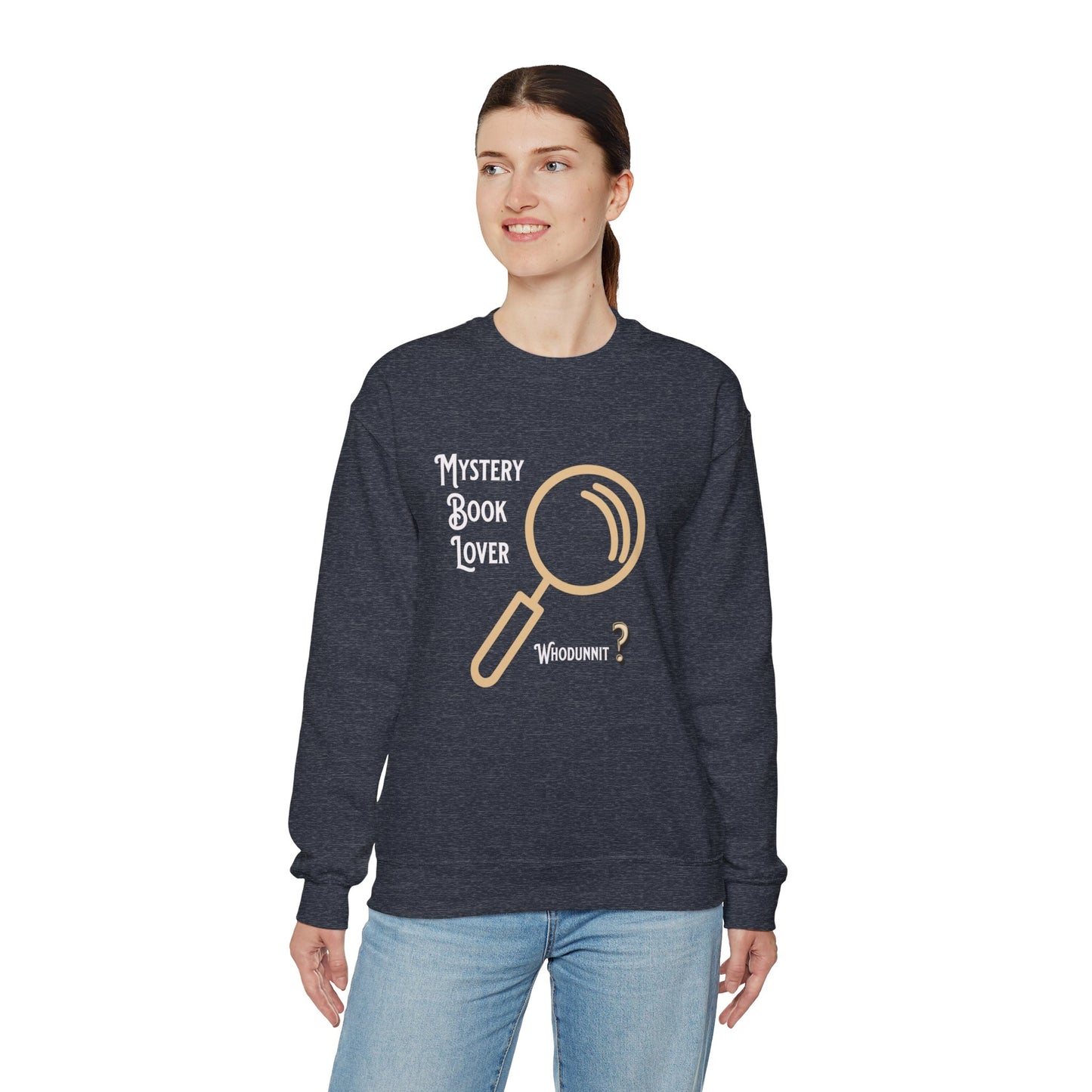 Mystery Book Lover Unisex Heavy Blend™ Crewneck Sweatshirt