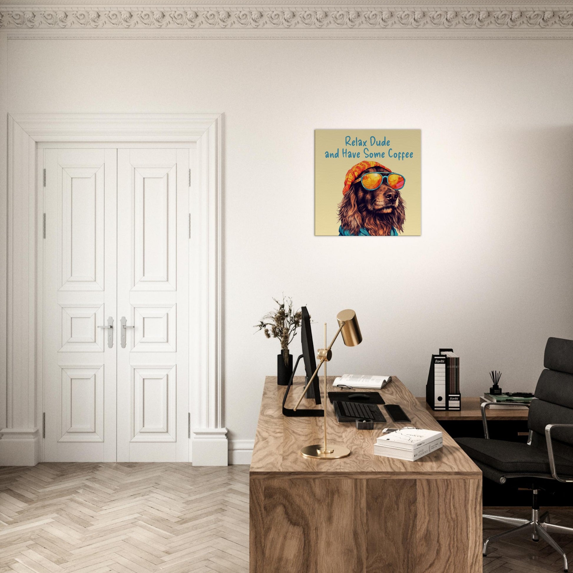 Relax Dude Canvas Wall Print - Java Good Coffee