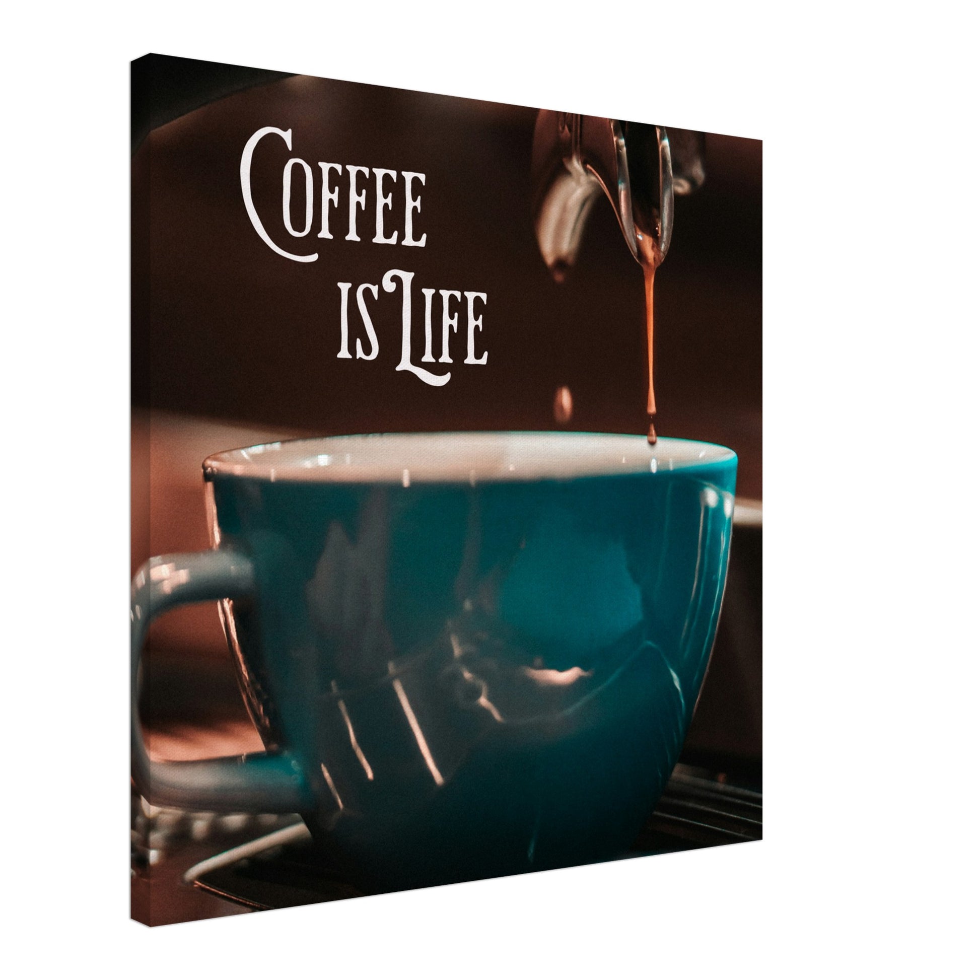 Coffee is Life Canvas Wall Print  Java Good Coffee