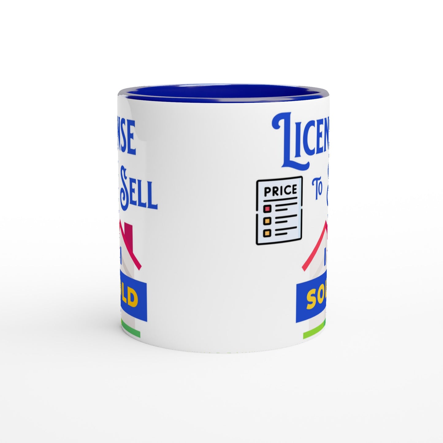 License To Sell 11oz Blue Ceramic Mug on Java Good Coffee