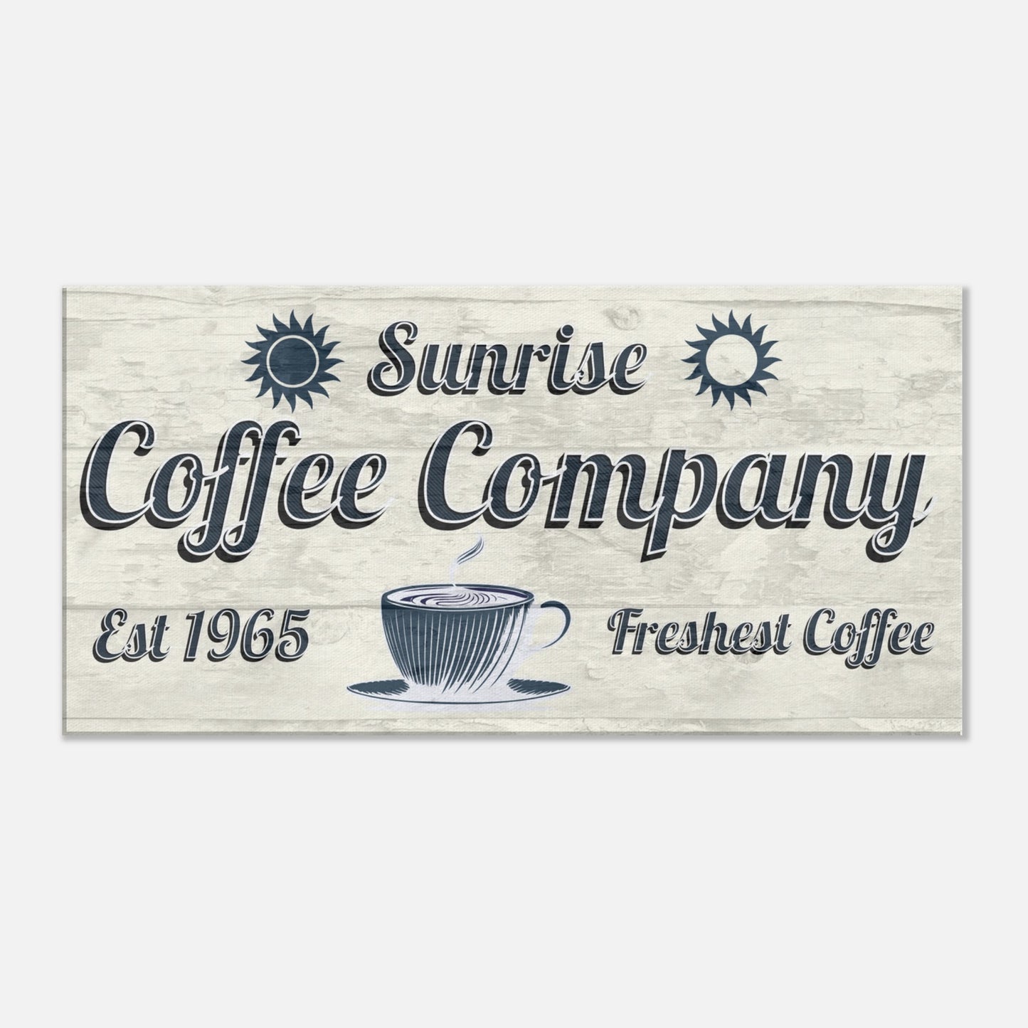 Sunrise Coffee Company Canvas Wall Print by Java Good Coffee