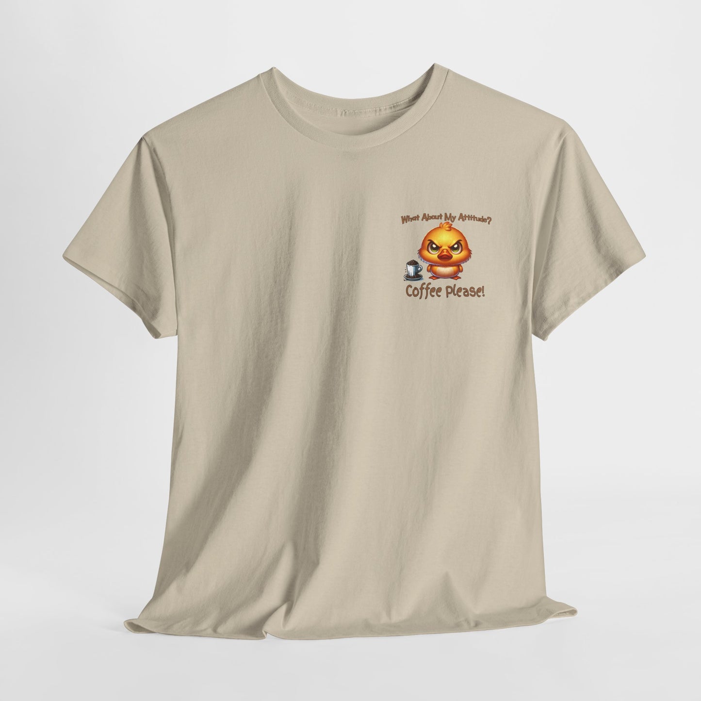 Birdie Coffee Attitude Unisex Heavy Cotton Tee