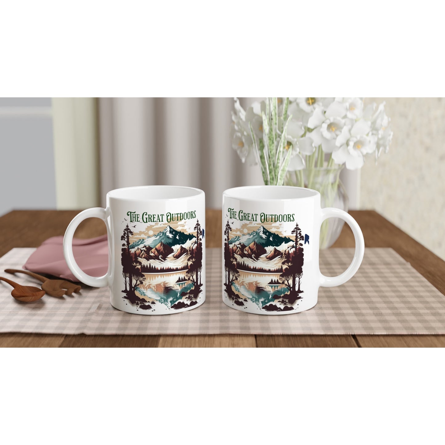 The Great Outdoors White 11oz Ceramic Mug on Java Good Coffee