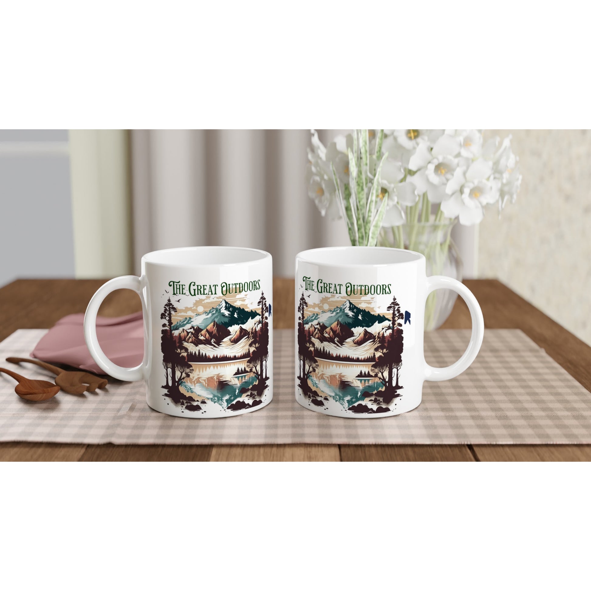 The Great Outdoors White 11oz Ceramic Mug on Java Good Coffee