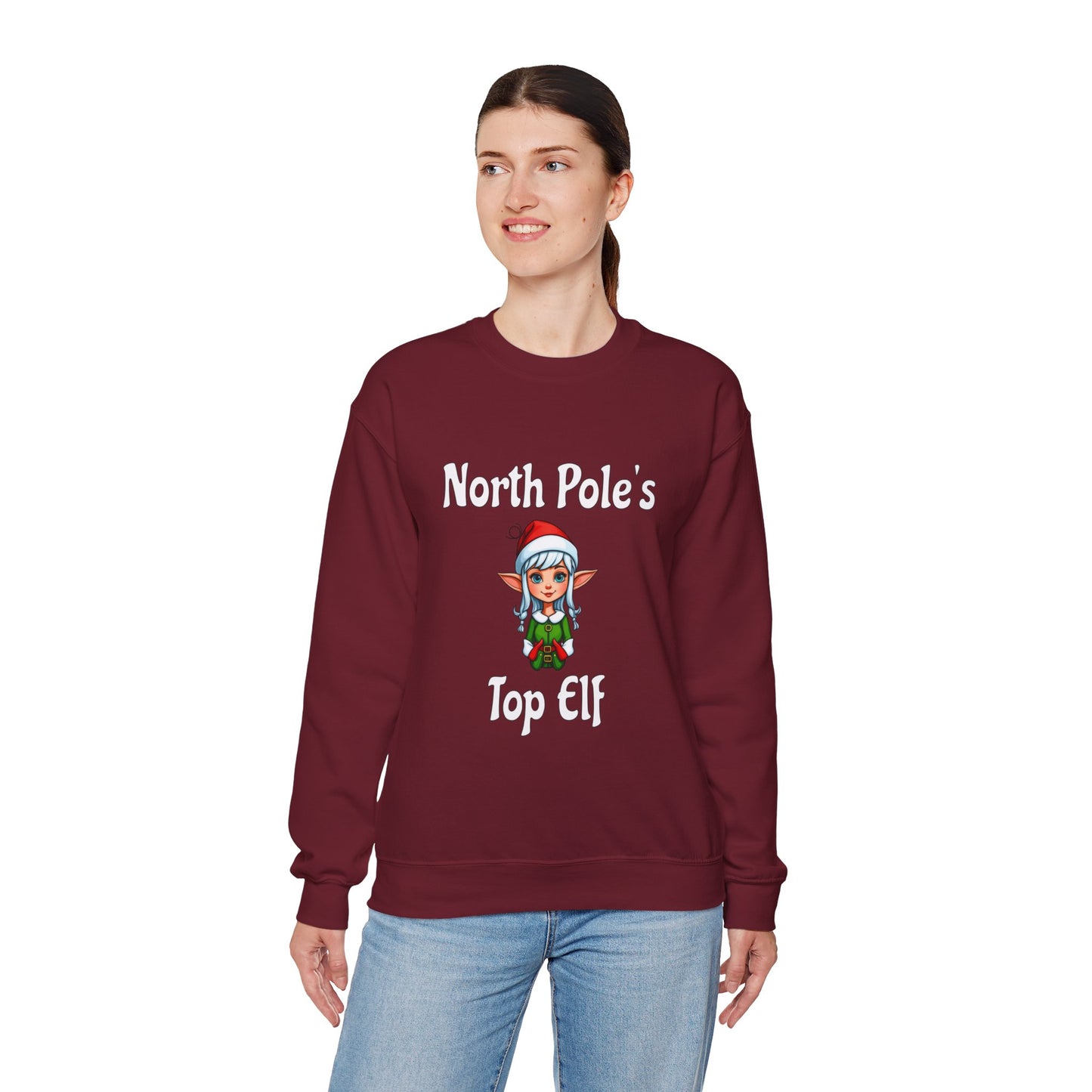 Top Elf Unisex Heavy Blend™ Crewneck Sweatshirt