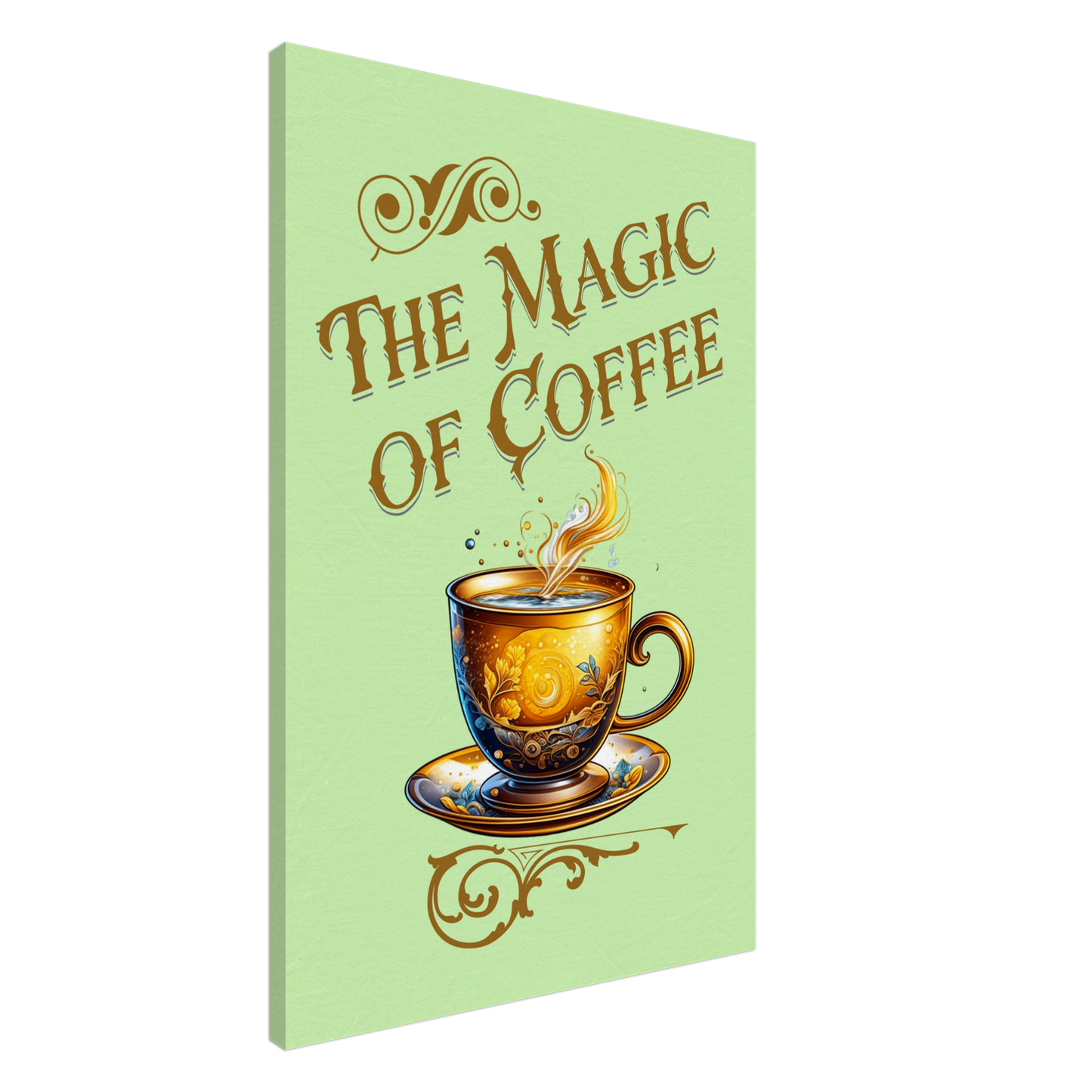 The Magic of Coffee Canvas Wall Print