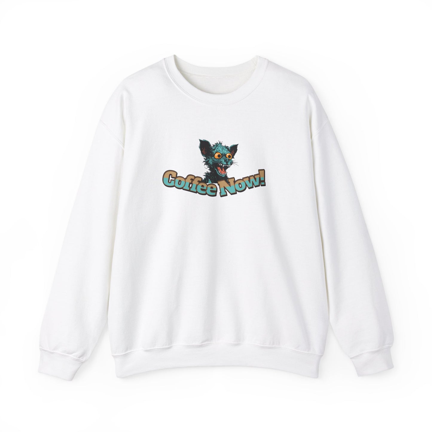 Coffee Now! Unisex Heavy Blend™ Crewneck Sweatshirt by Java Good Coffee