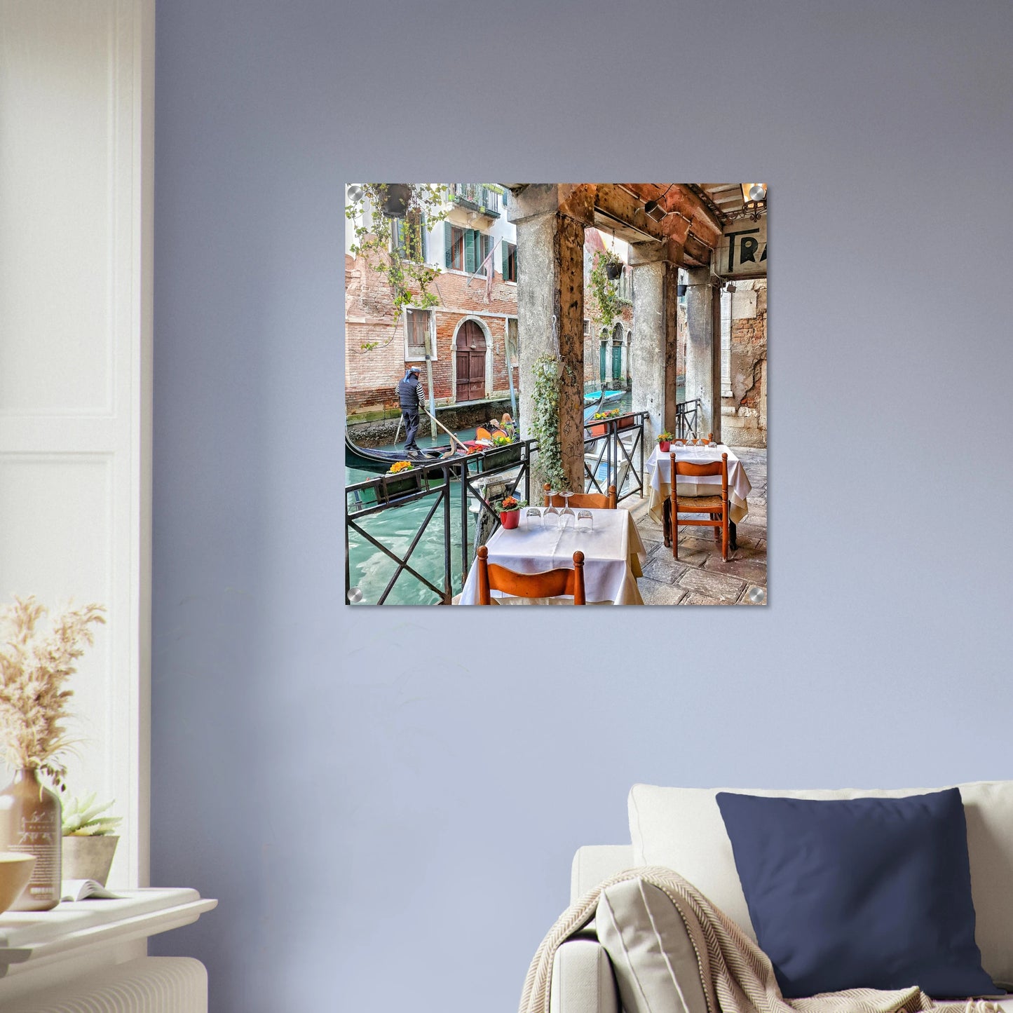 Venice Cafe Acrylic Wall Print on Java Good Coffee