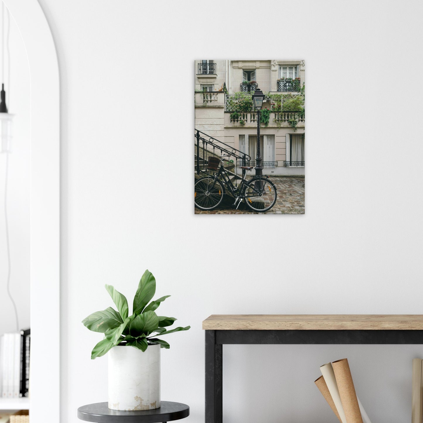 Paris Bicycle Canvas Wall Print - Java Good Coffee