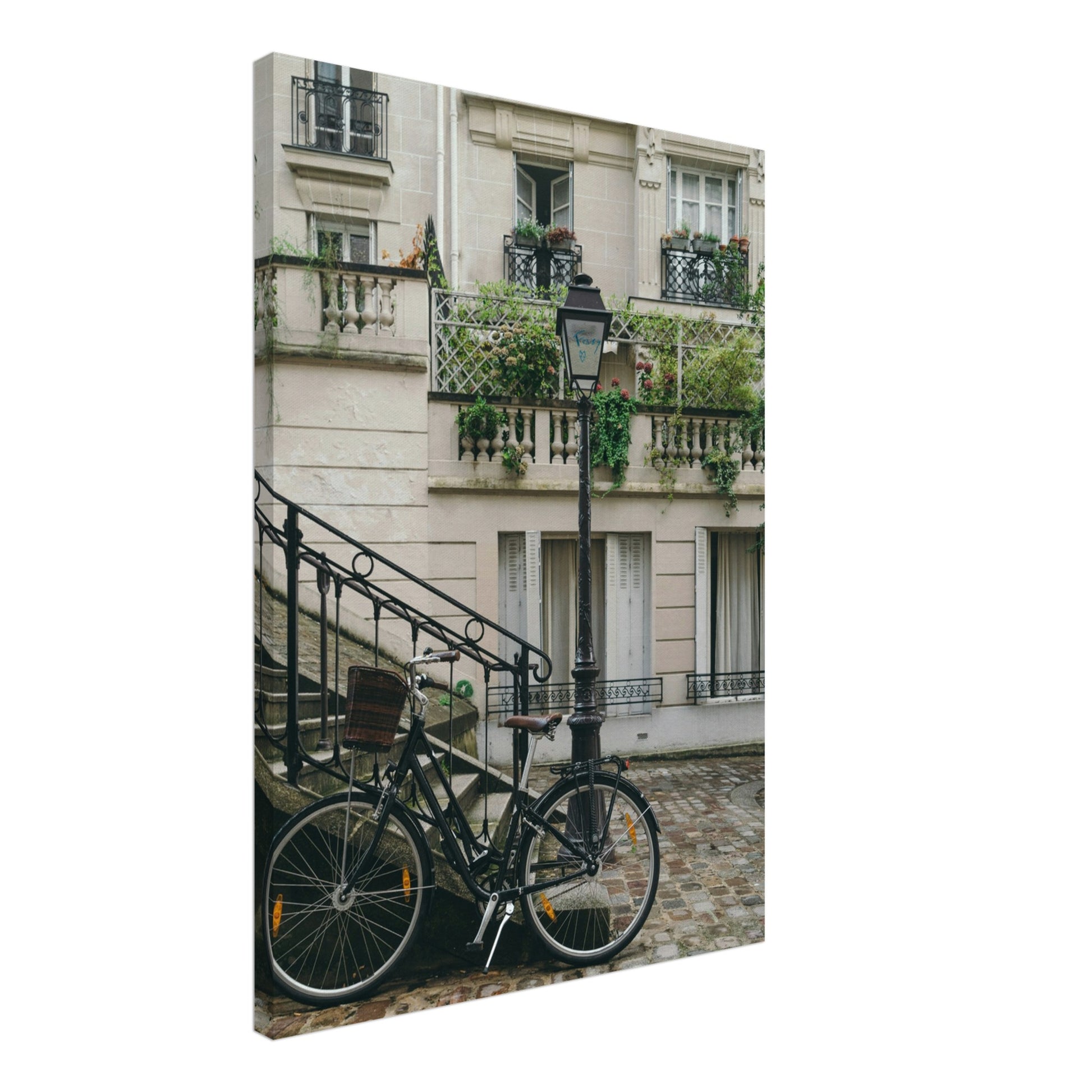 Paris Bicycle Canvas Wall Print Java Good Coffee