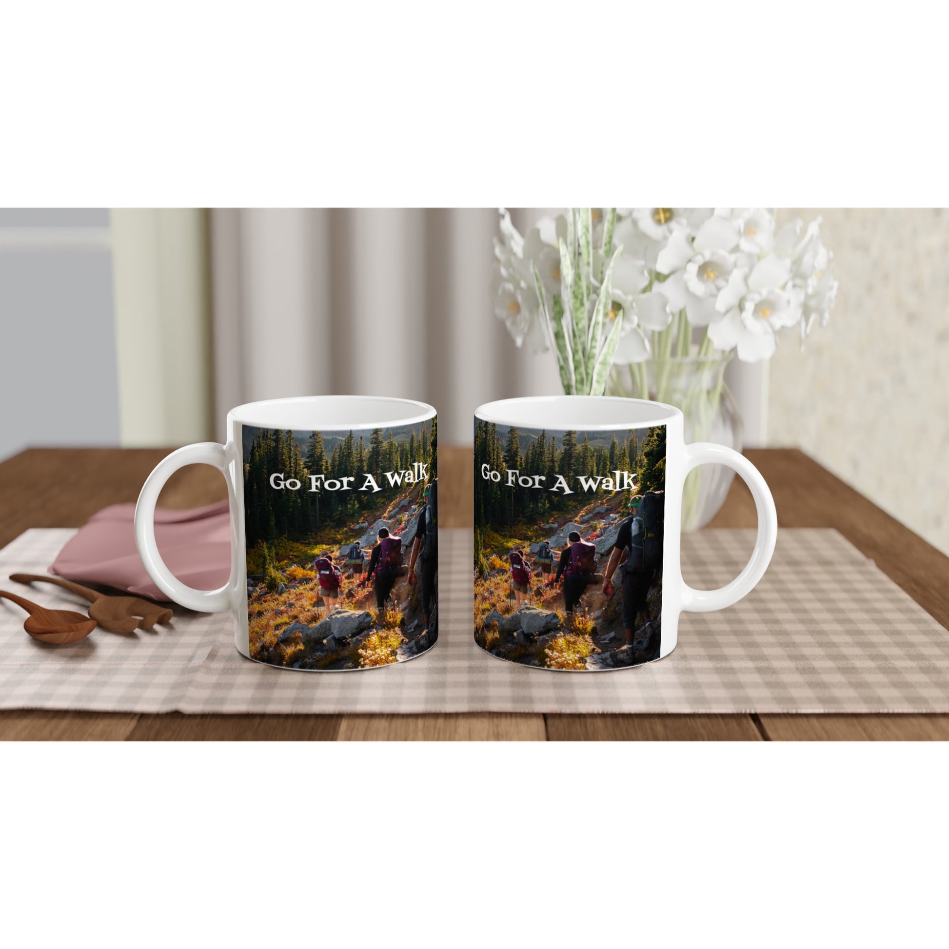 Go For A Walk White 11oz Ceramic Mug