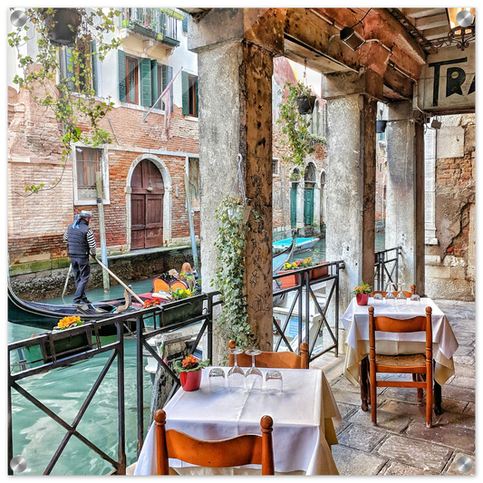 Venice Cafe Acrylic Wall Print by Java Good Coffee