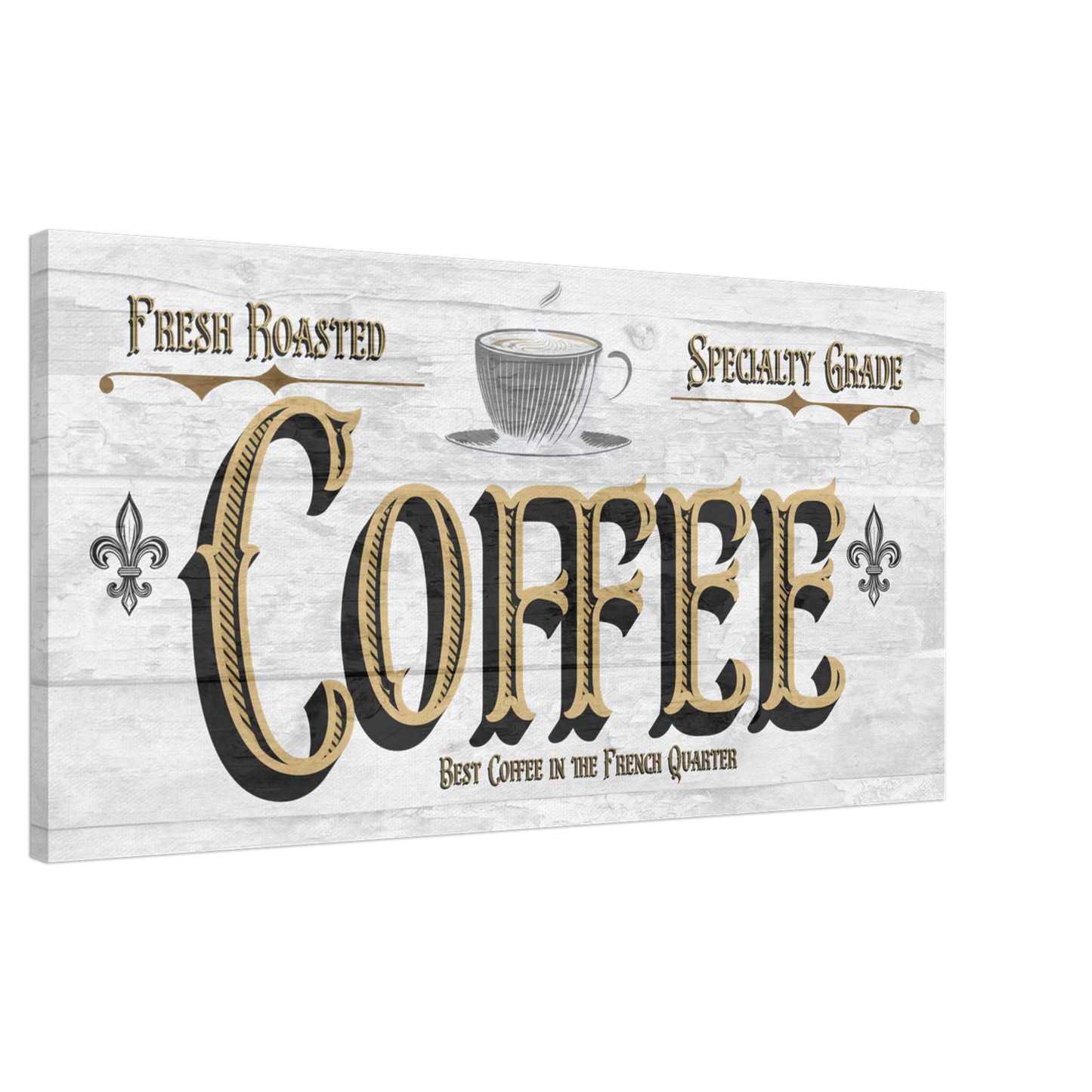 French Quarter Coffee Canvas Wall Print Java Good Coffee