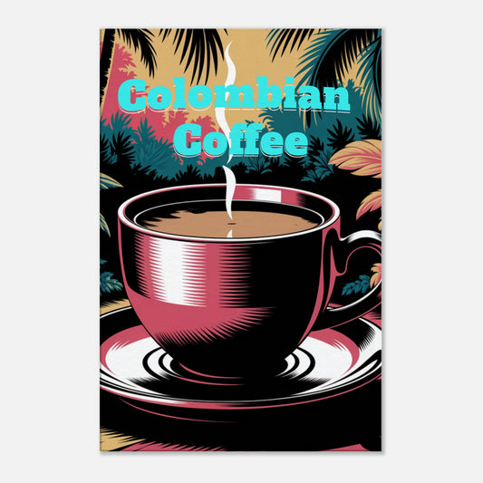 Colorful Colombian Coffee Canvas Wall Print by Java Good Coffee