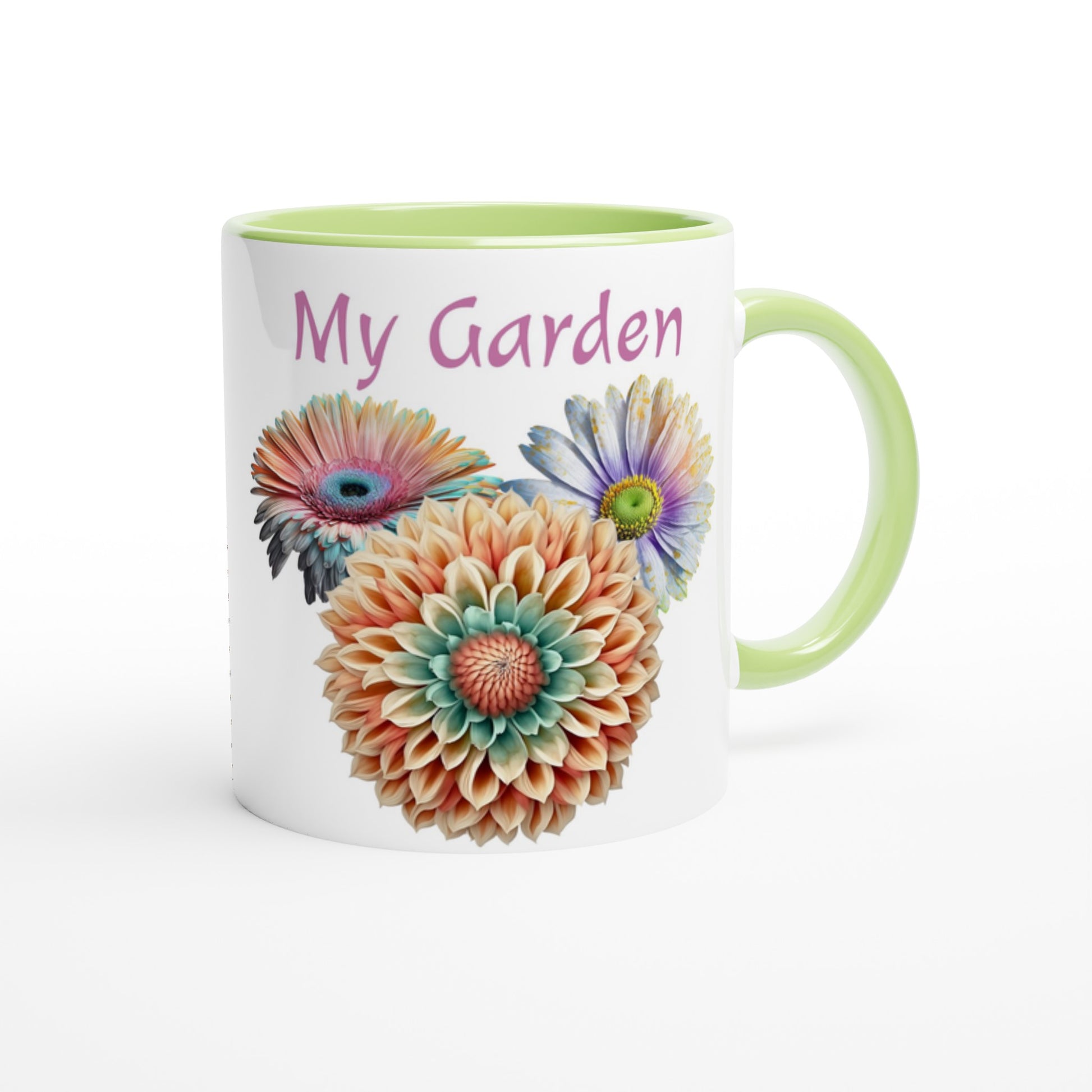 My Garden 11oz Green Ceramic Mug - Java Good Coffee