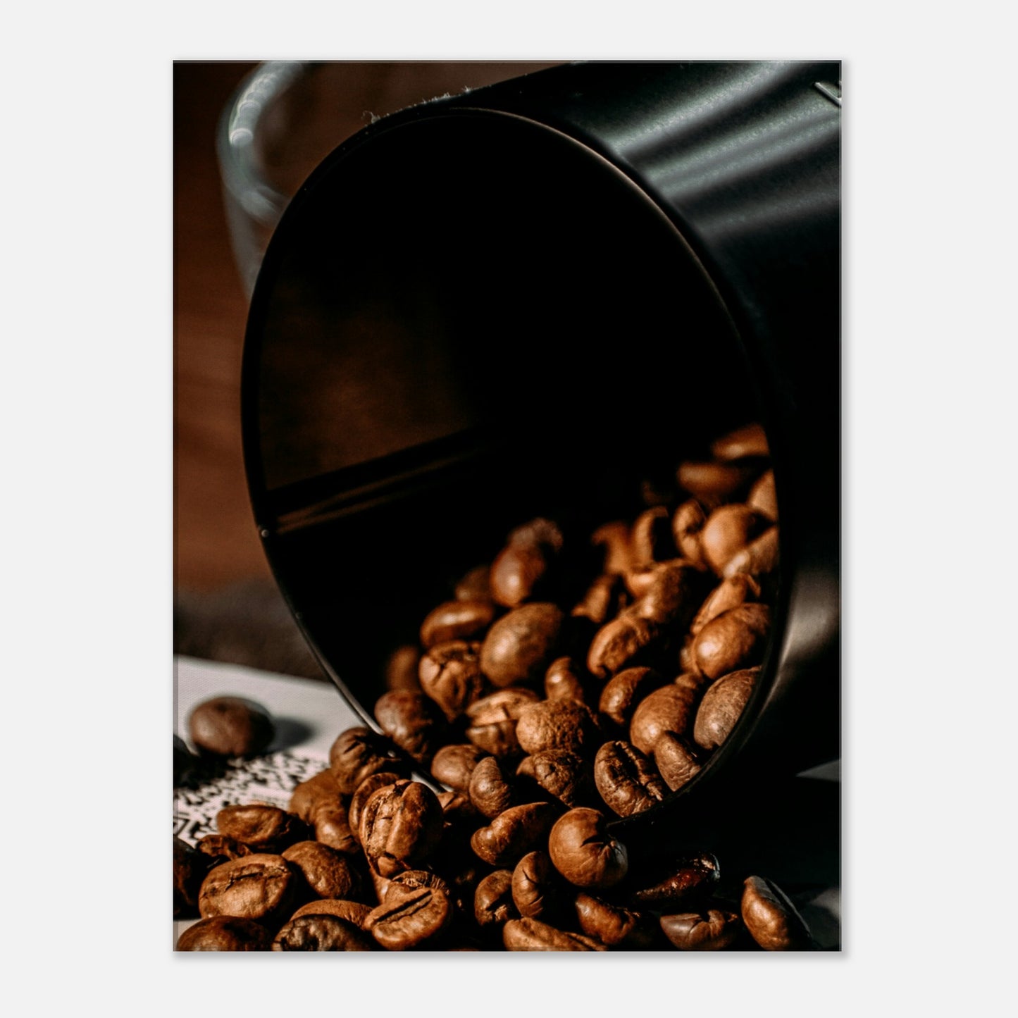Spilled Beans Canvas Wall Print at Java Good Coffee