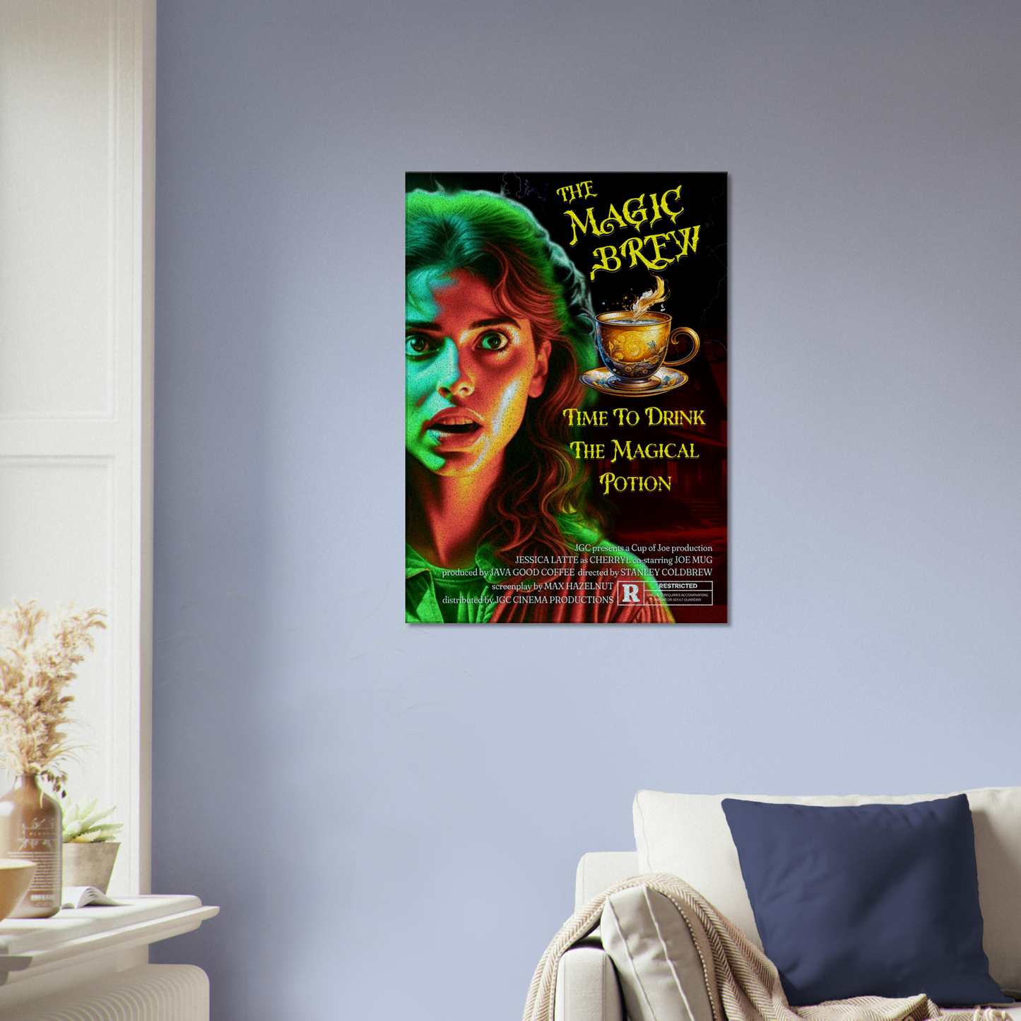 Magic Brew Faux Movie Canvas Wall Print