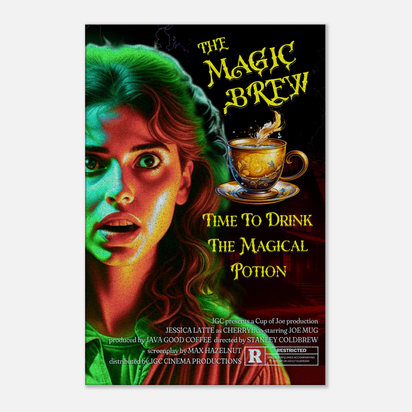 Magic Brew Faux Movie Canvas Wall Print