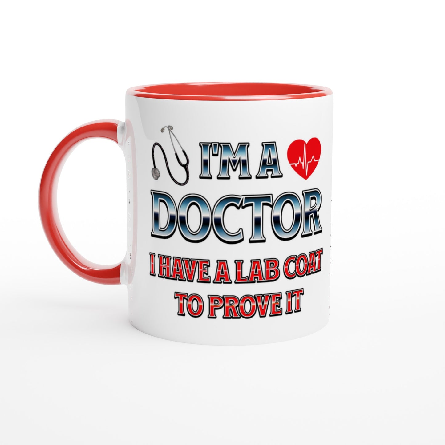 I'm a Doctor 11oz Ceramic Red Handle Mug at Java Good Coffee