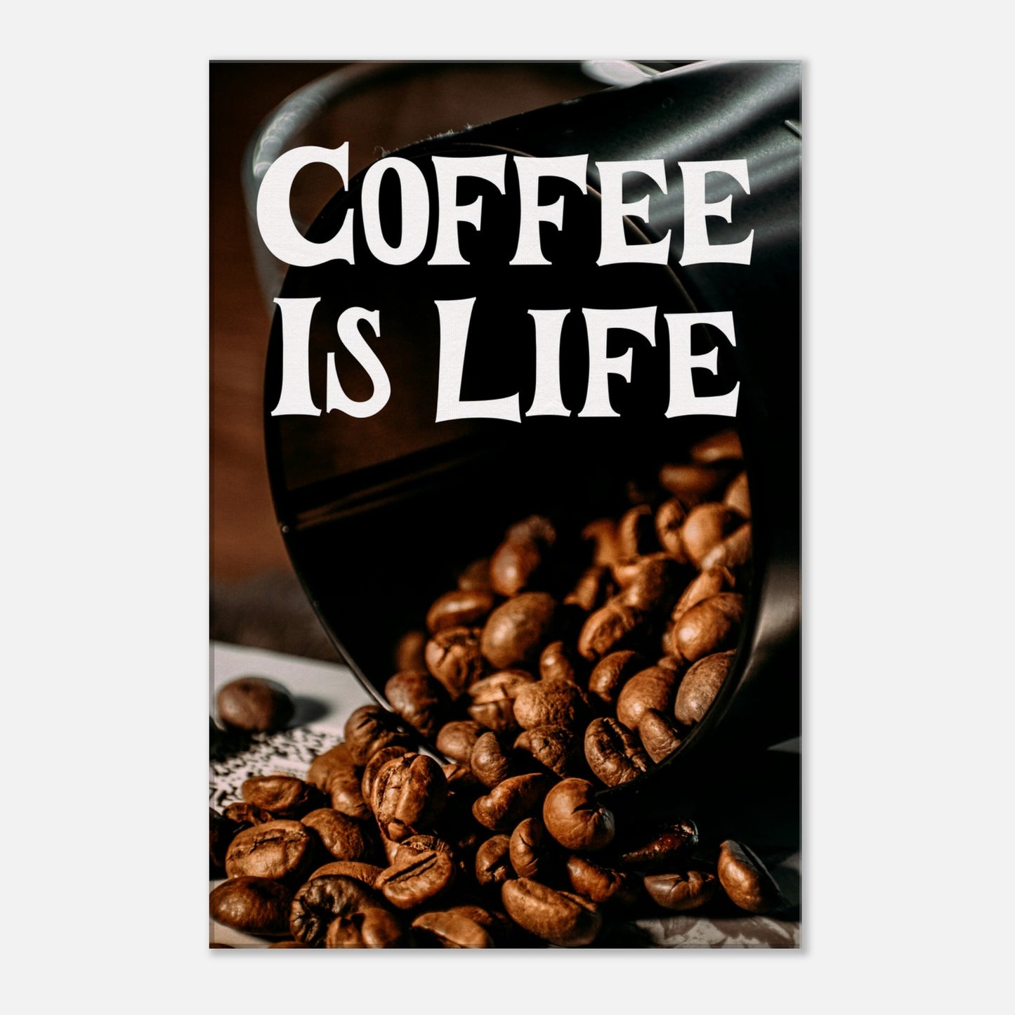 Coffee is Life Canvas Wall Print