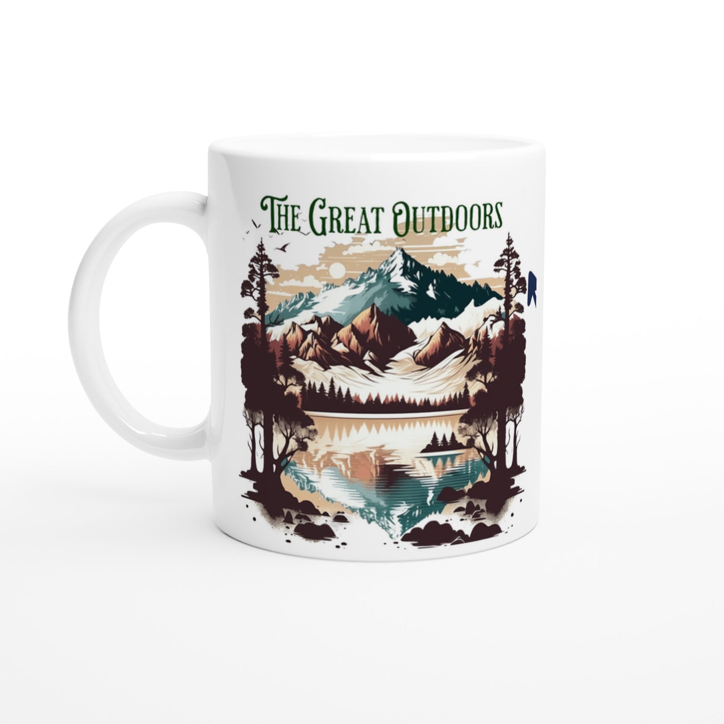 The Great Outdoors White 11oz Ceramic Mug at Java Good Coffee