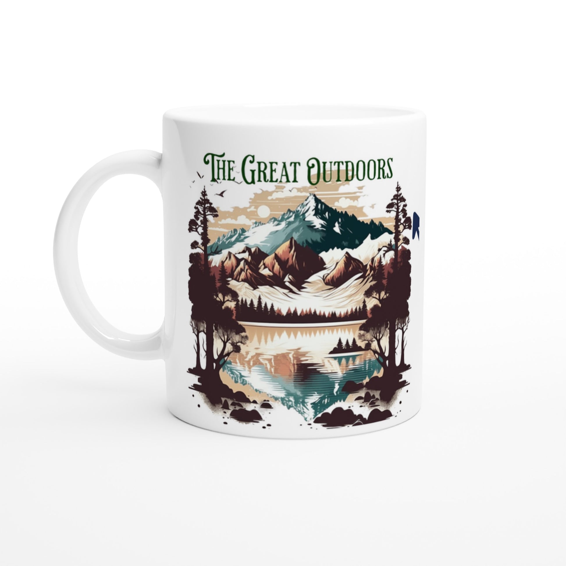 The Great Outdoors White 11oz Ceramic Mug at Java Good Coffee