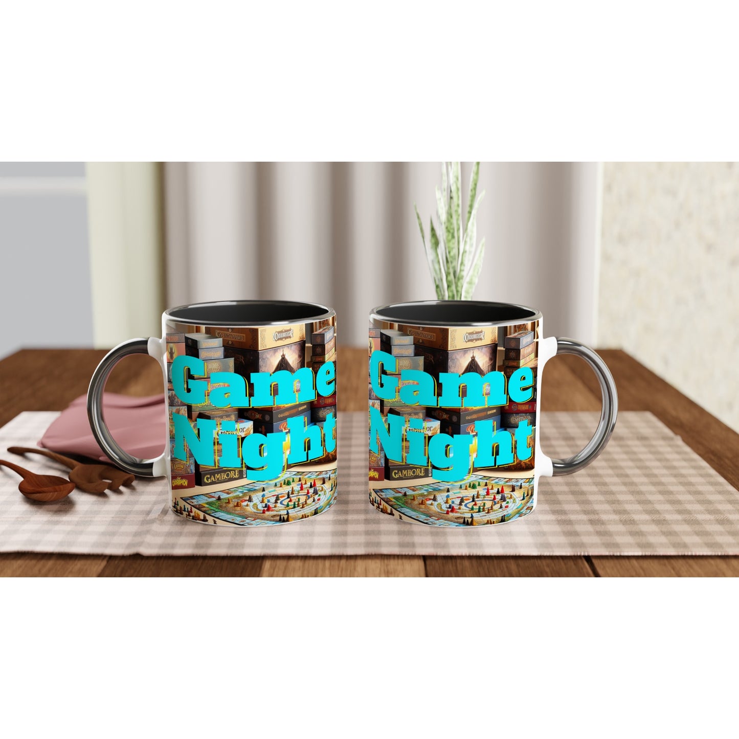 Game Night Fun 11oz Ceramic Mug A-Java Good Coffee