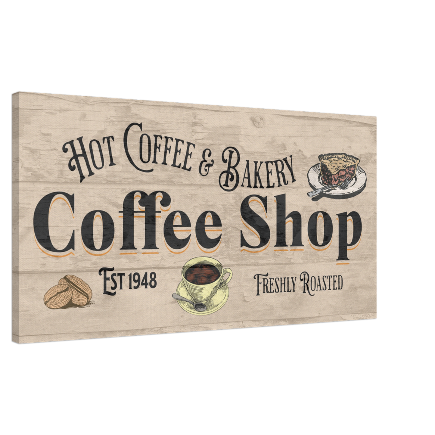 Coffee Shop & Bakery Canvas Wall Prints