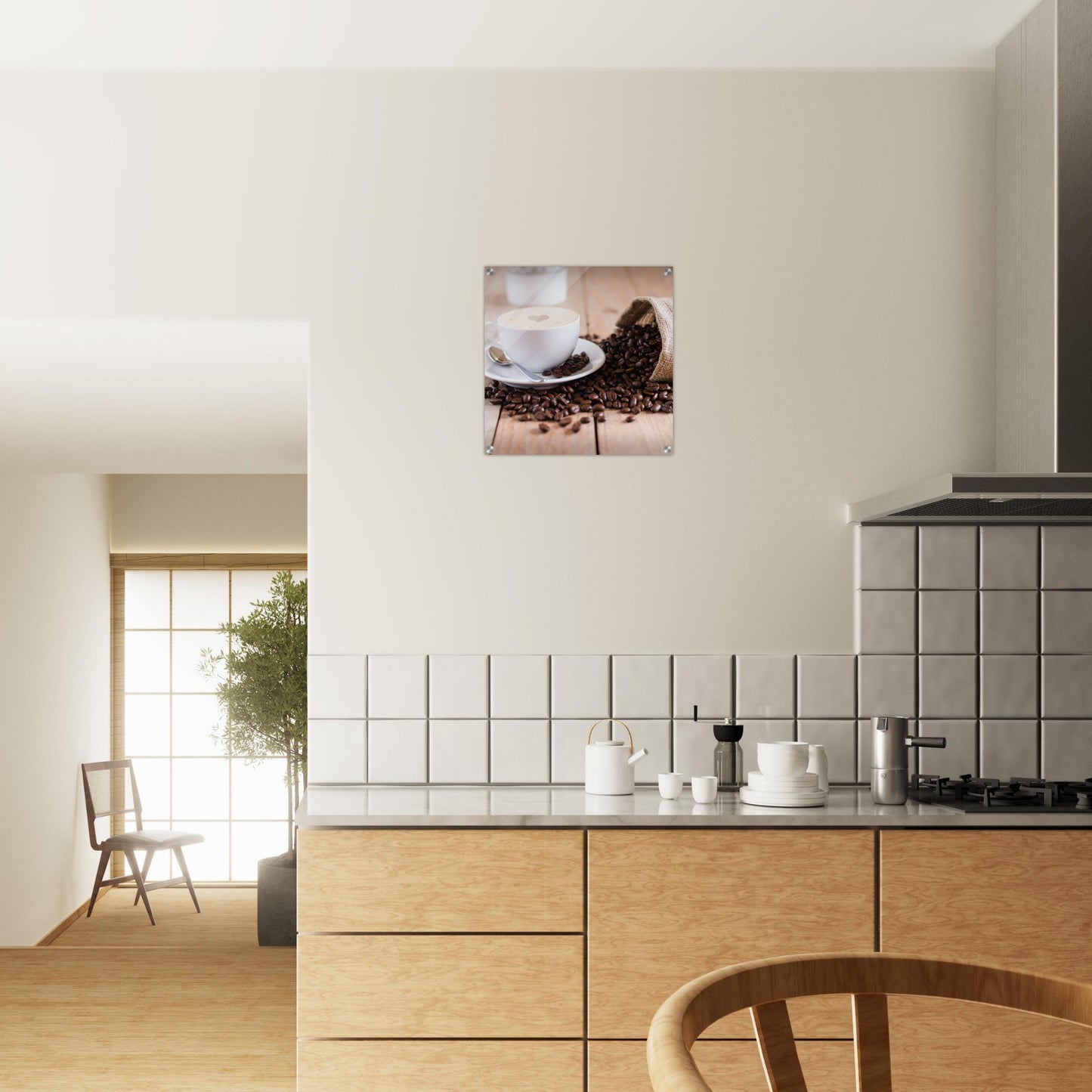 Coffee Spilled Beans Acrylic Wall Print - Java Good Coffee