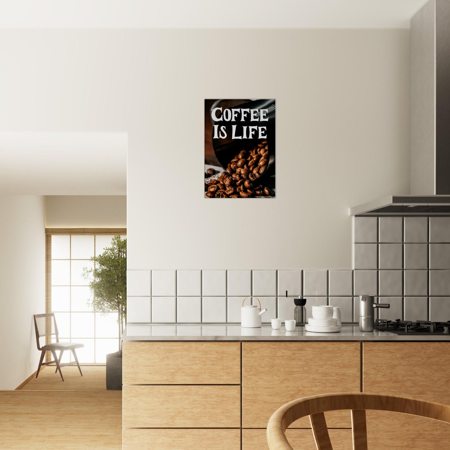 Coffee is Life Canvas Wall Print by Java Good Coffee