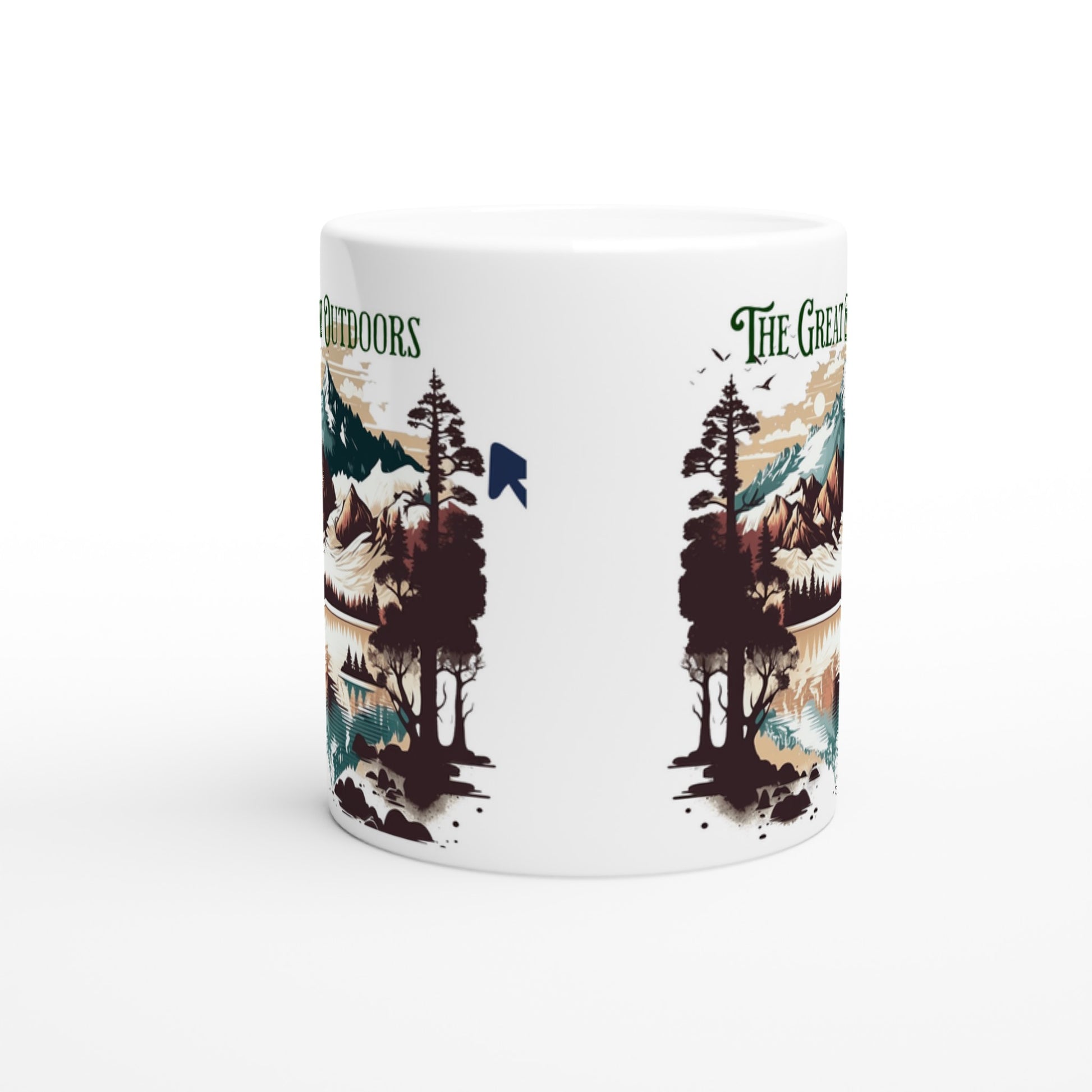 The Great Outdoors White 11oz Ceramic Mug Java Good Coffee