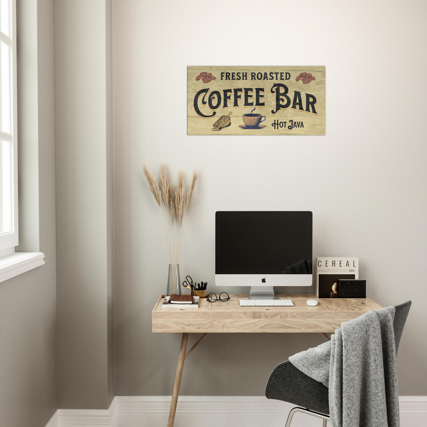 Coffee Bar Canvas Wall Print