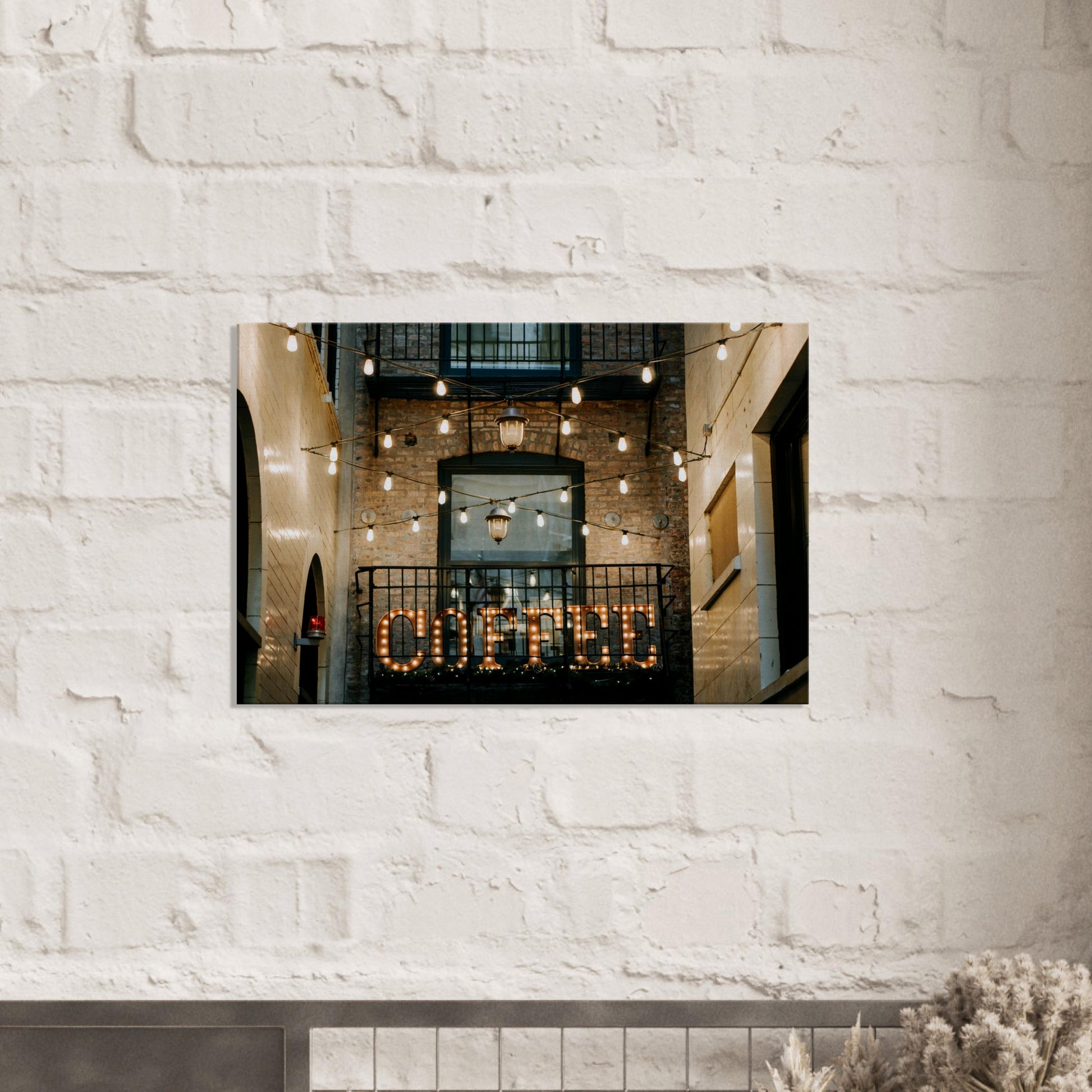Coffee Cafe Canvas Wall Print on Java Good Coffee