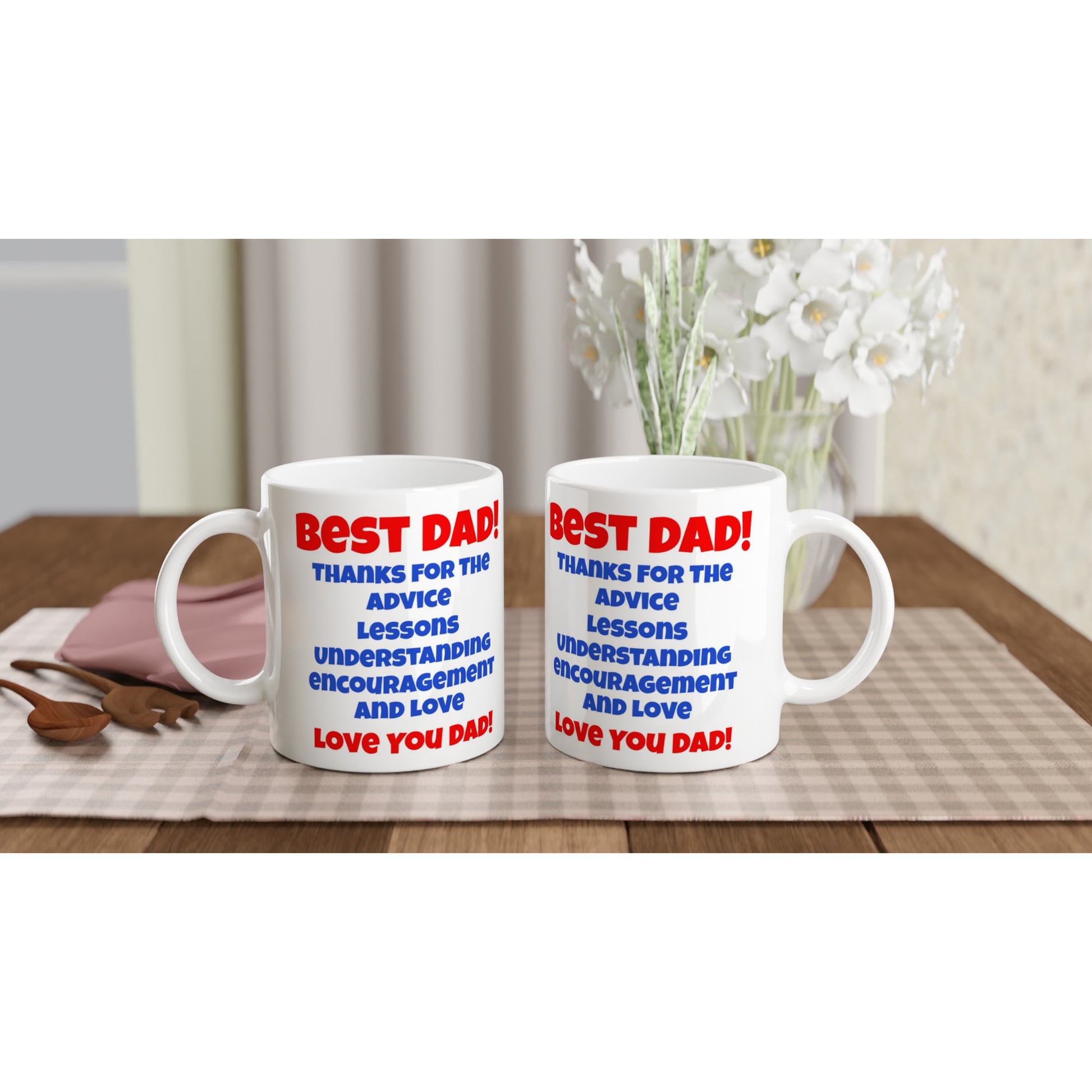 Best Dad White 11oz Ceramic Mug on Java Good Coffee