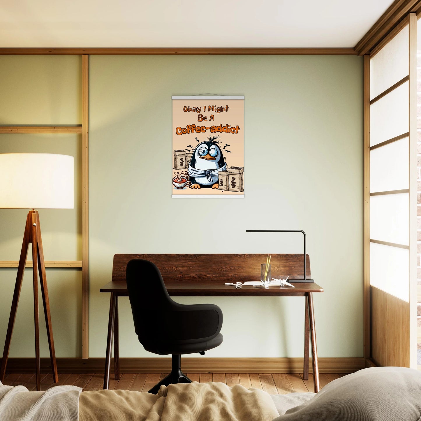 Coffee Addict Premium Matte Paper Poster with Hanger - Java Good Coffee
