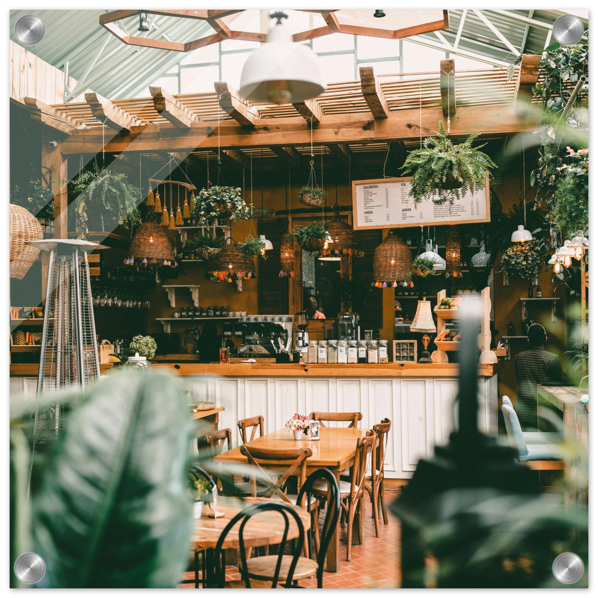 Tranquil Coffee Cafe Acrylic Wall Print at Java Good