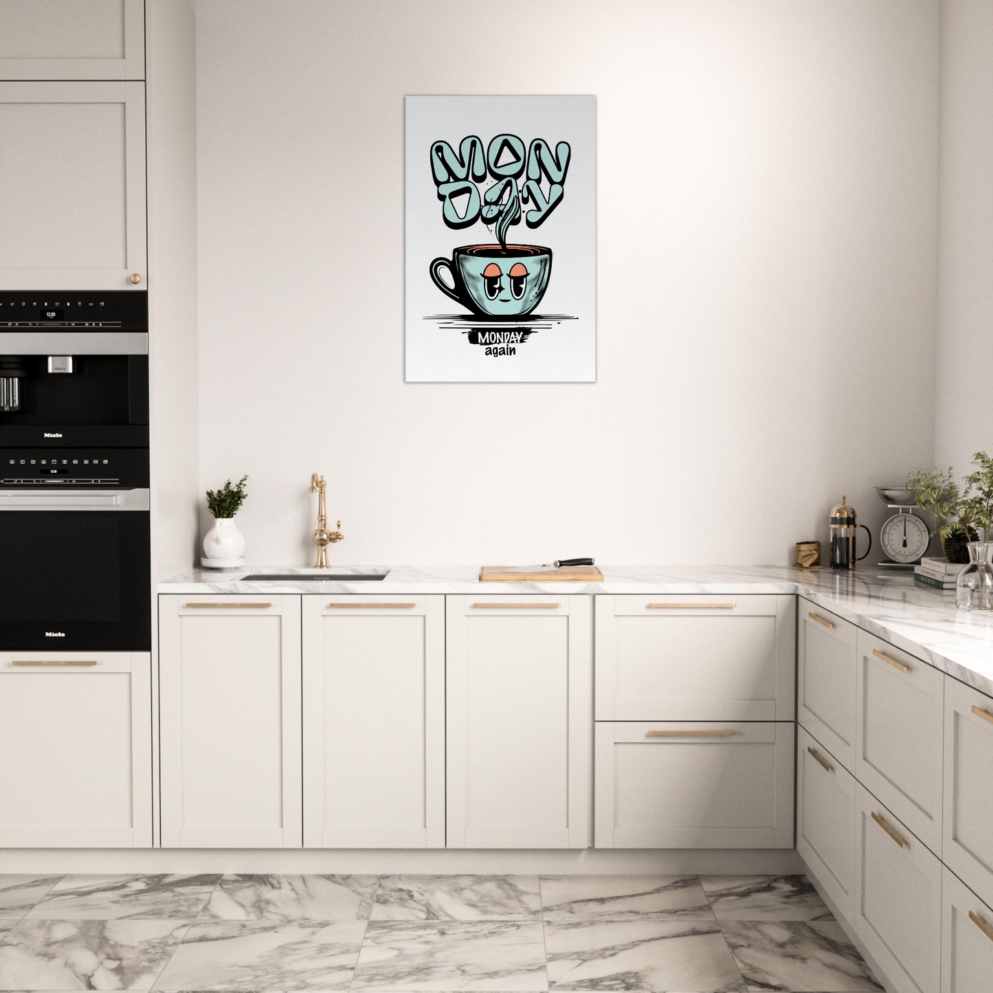 Monday Ugh Canvas Wall Print Java Good Coffee