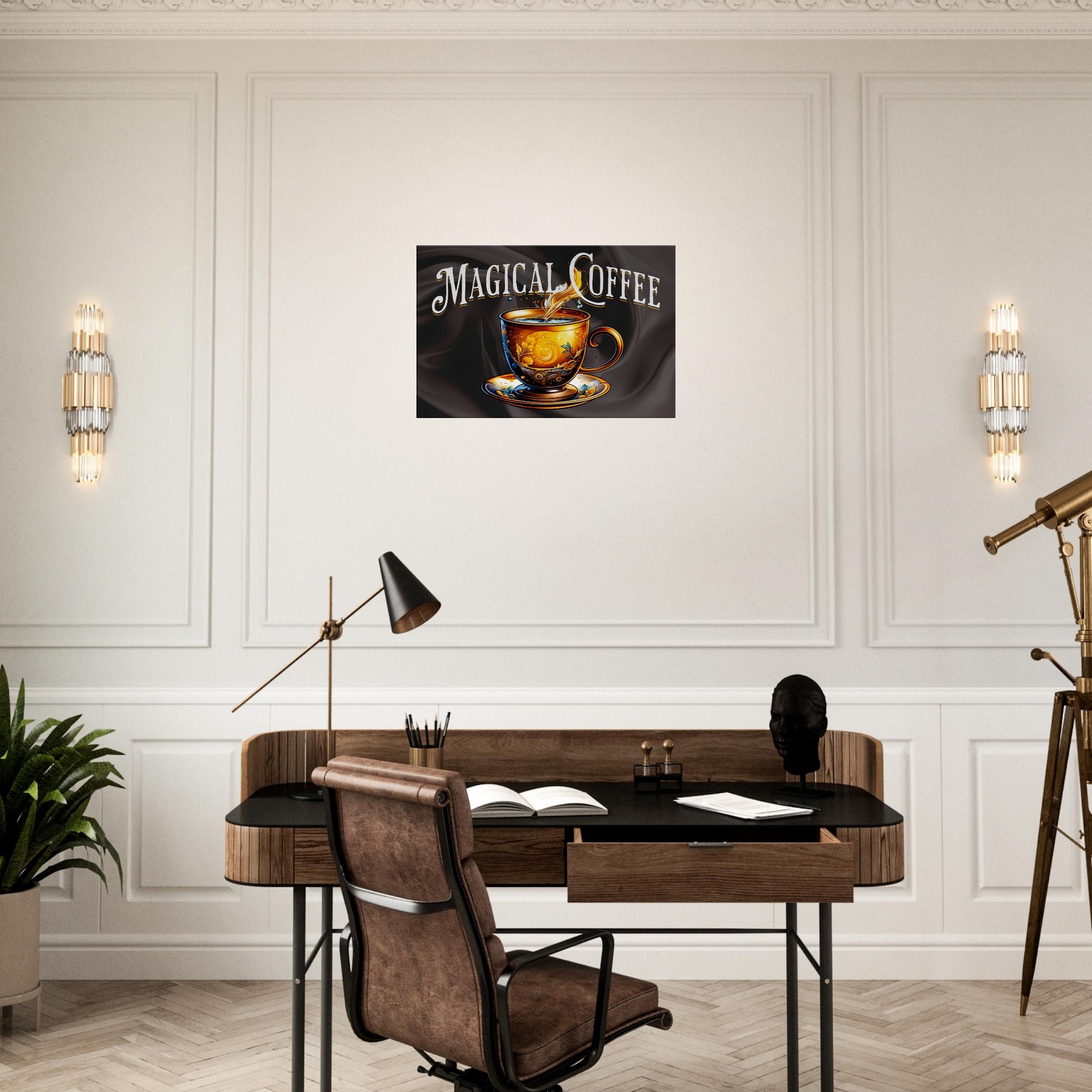 Magical Coffee Canvas Wall Print on Java Good Coffee