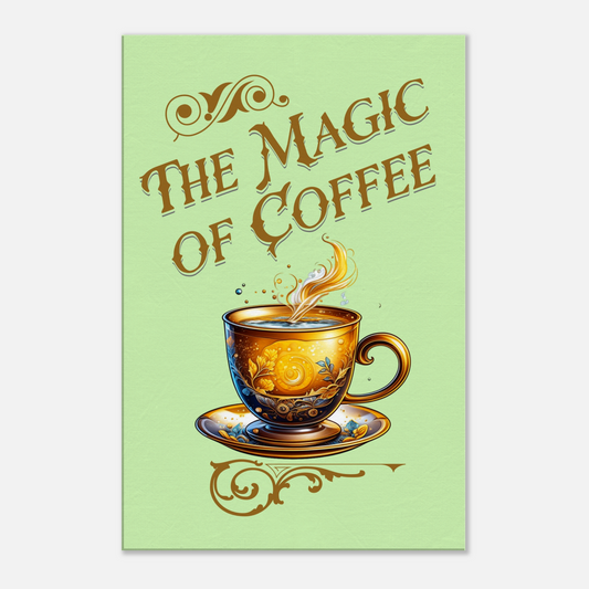 The Magic of Coffee Canvas Wall Print